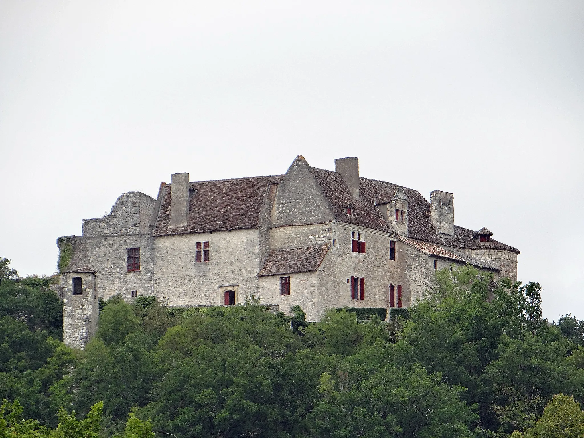 Photo showing: Dausse - Château de Puycalvary vu depuis Dausse