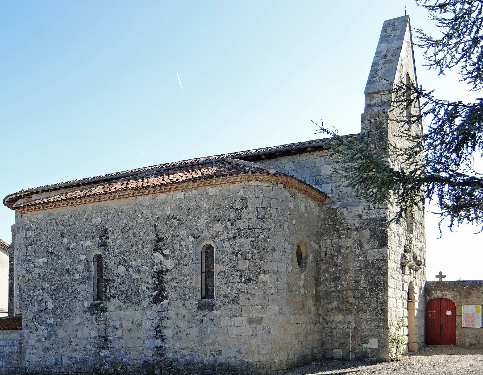 Photo showing: Foulayronnes - Église Saint-Jean-Baptiste de Monbran - Côté nord
