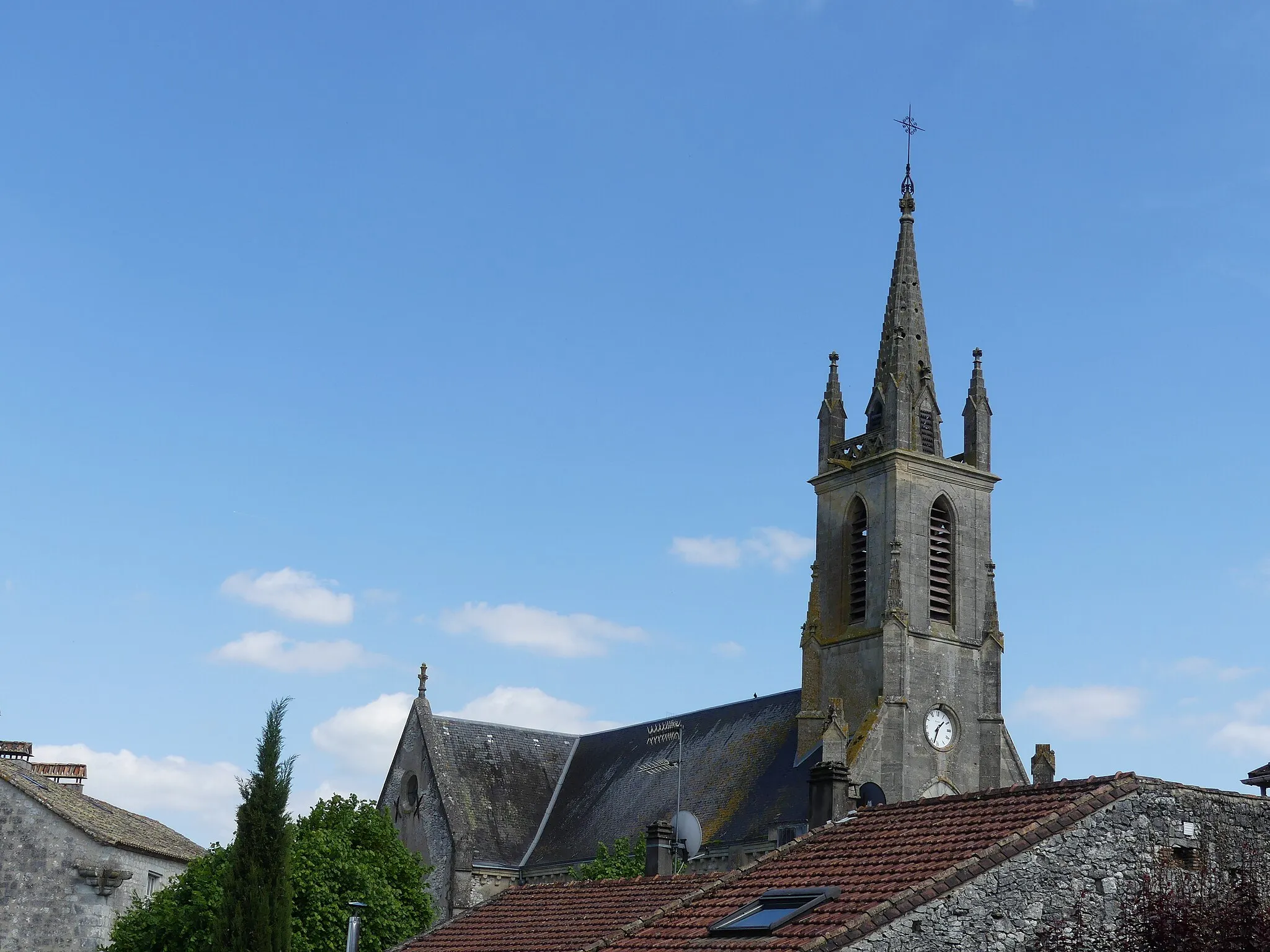 Photo showing: L'église de Bouniagues, Dordogne, France.