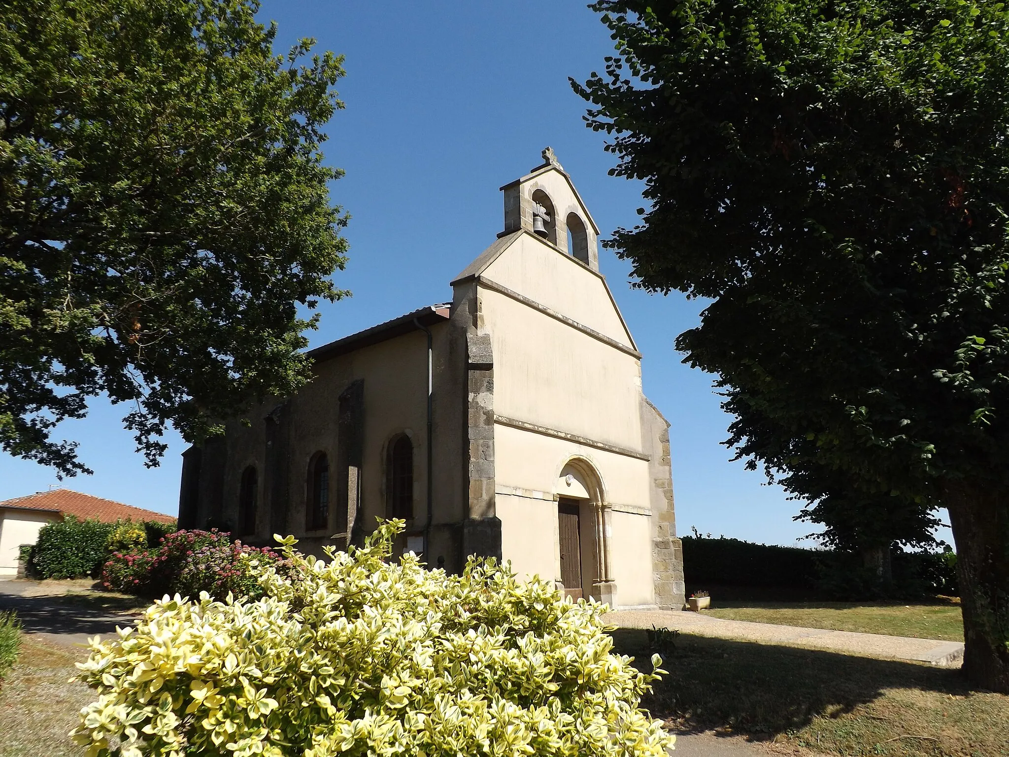 Photo showing: Glèisa de sent Laurenç de Maurias, Tursan, Gasconha