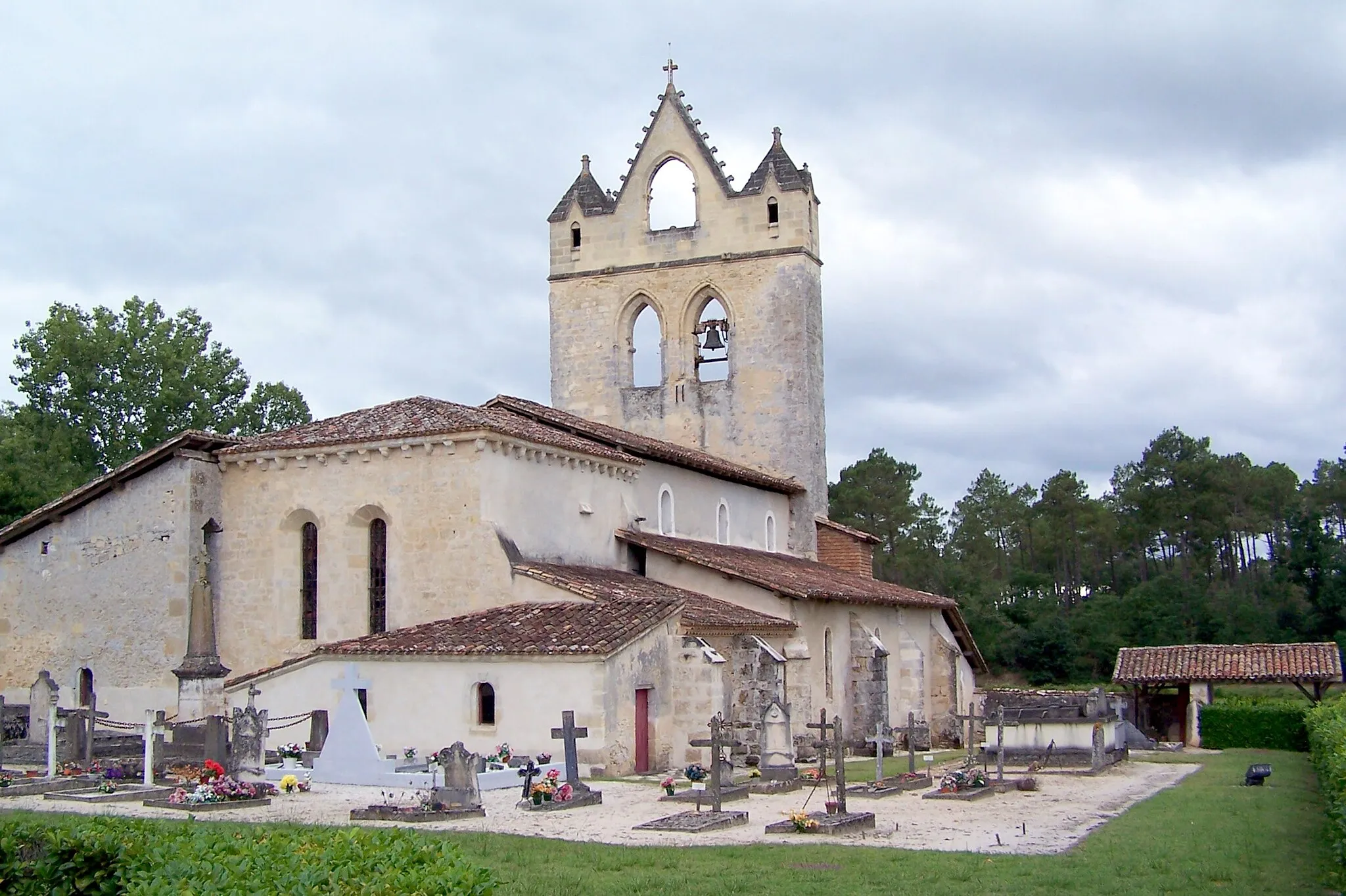 Photo showing: Church of Escaudes (Gironde, France)