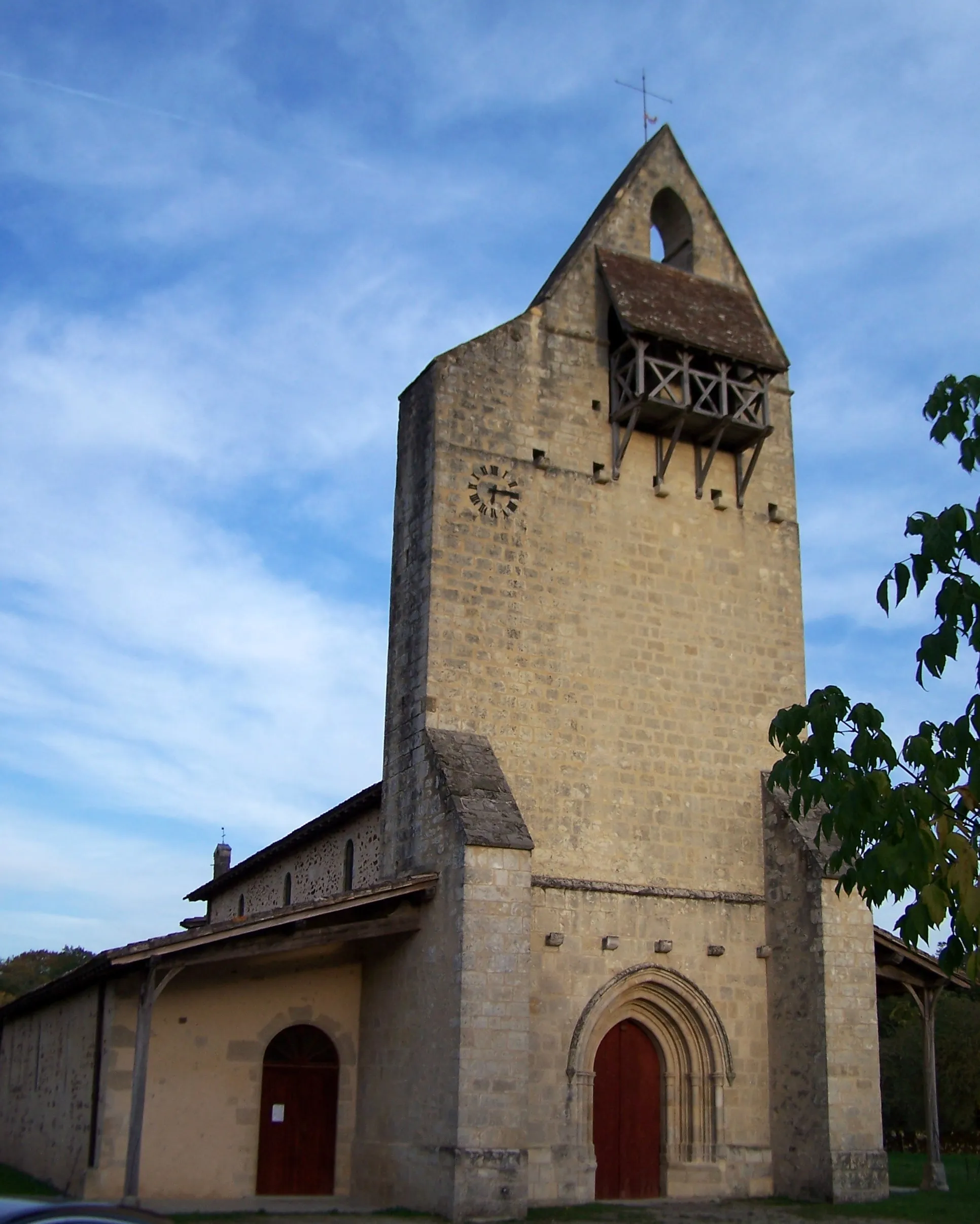 Photo showing: Saint Andrew church of Lucmau (Gironde, France)