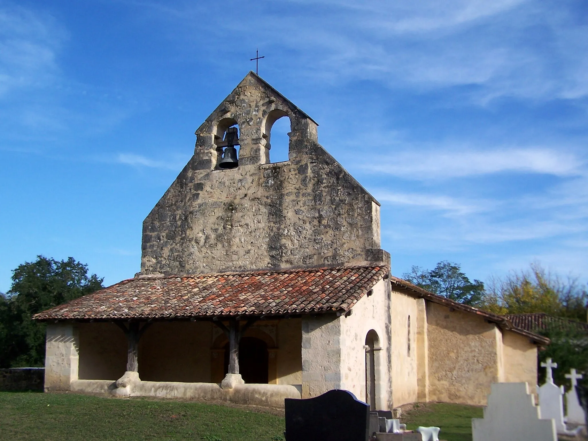 Photo showing: Saint Lawrence of Artiguevieille church in Cudos (Gironde, France)