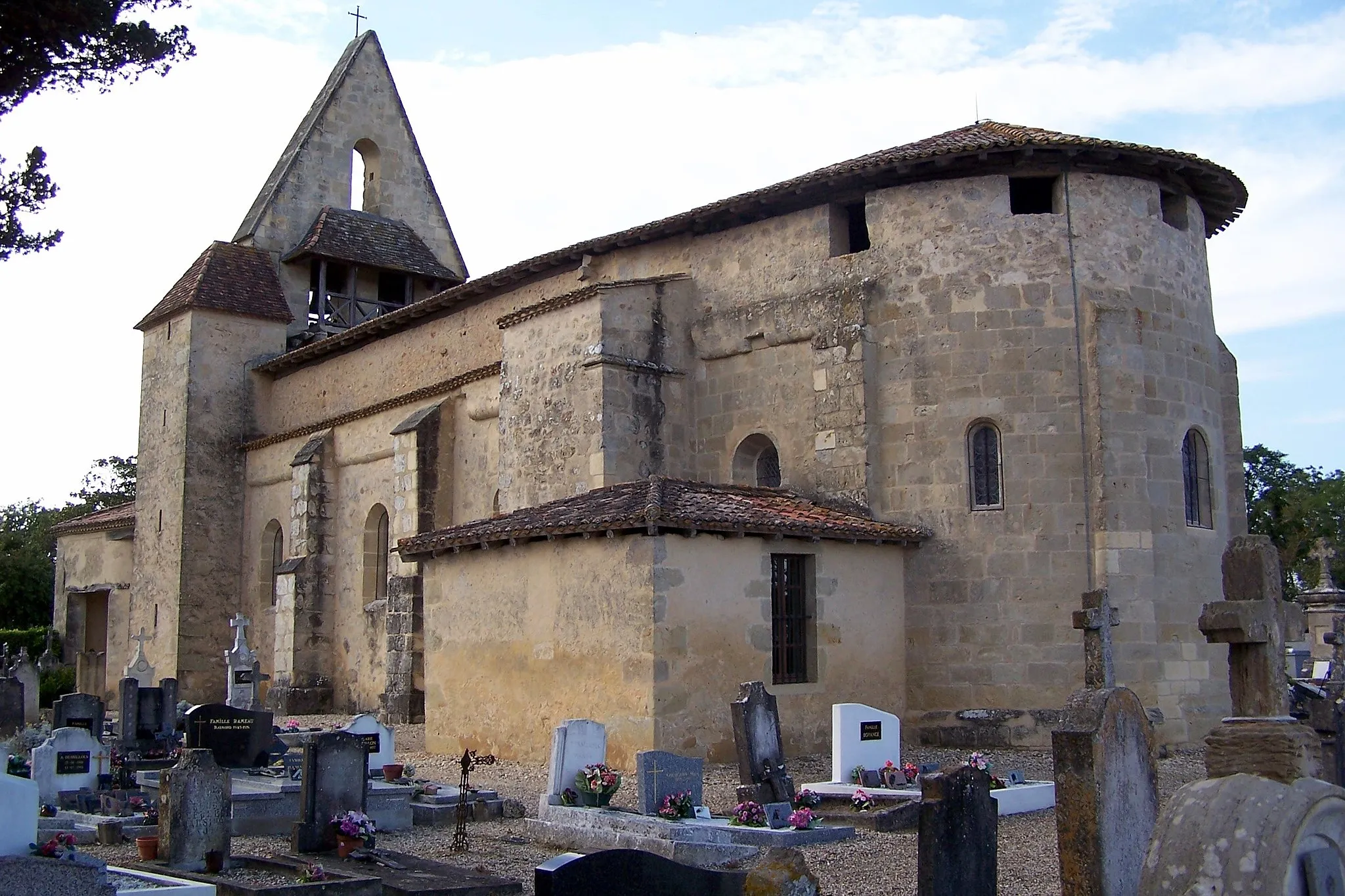 Photo showing: Church Saint-Martin of Gajac (Gironde, France)