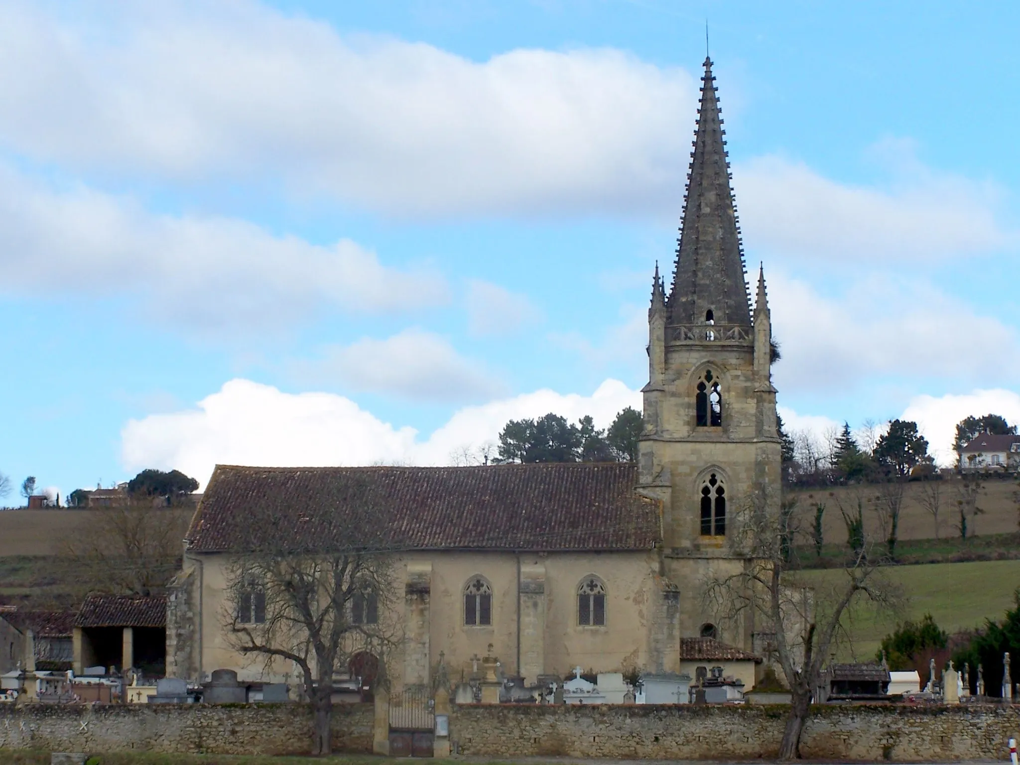 Photo showing: Church Saint-Martin of Lamothe-Landerron (Gironde, France)