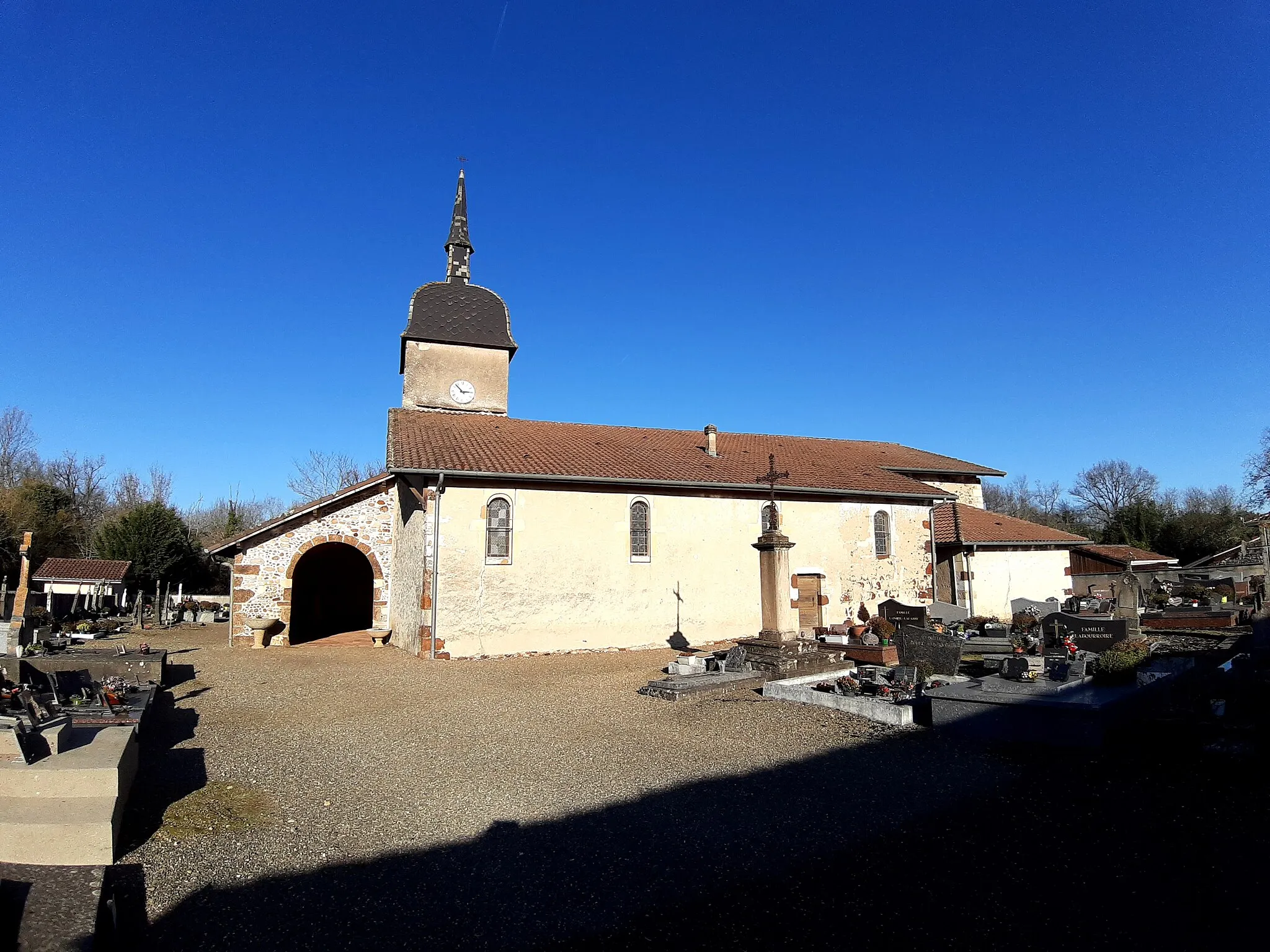 Photo showing: Église Sainte-Quitterie de Toulouzette (Landes, Fnance) vitrail Sainte Quitterie