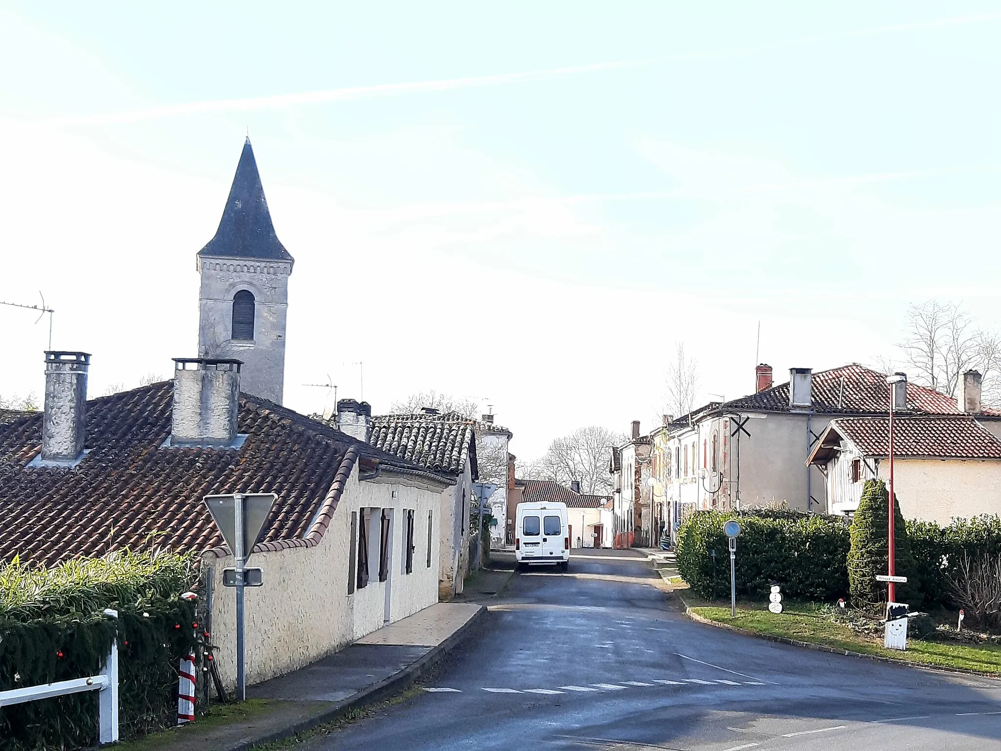 Photo showing: Le Frêche (Landes, France), rue principale