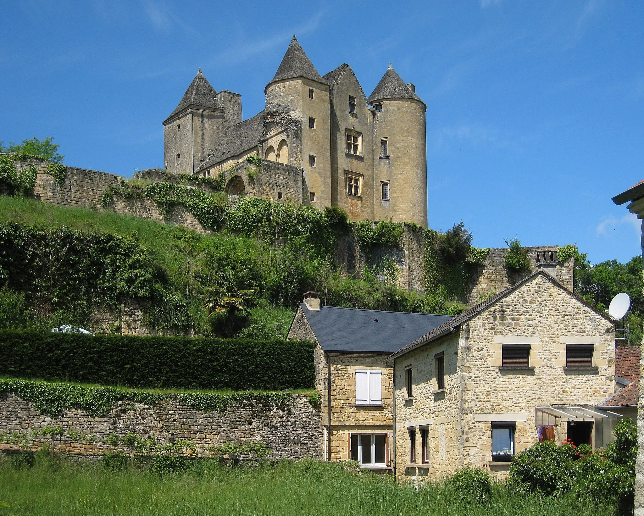 Photo showing: Chateau de Salignac in the village of Salignac-Eyvigues, Département Dordogne/France.