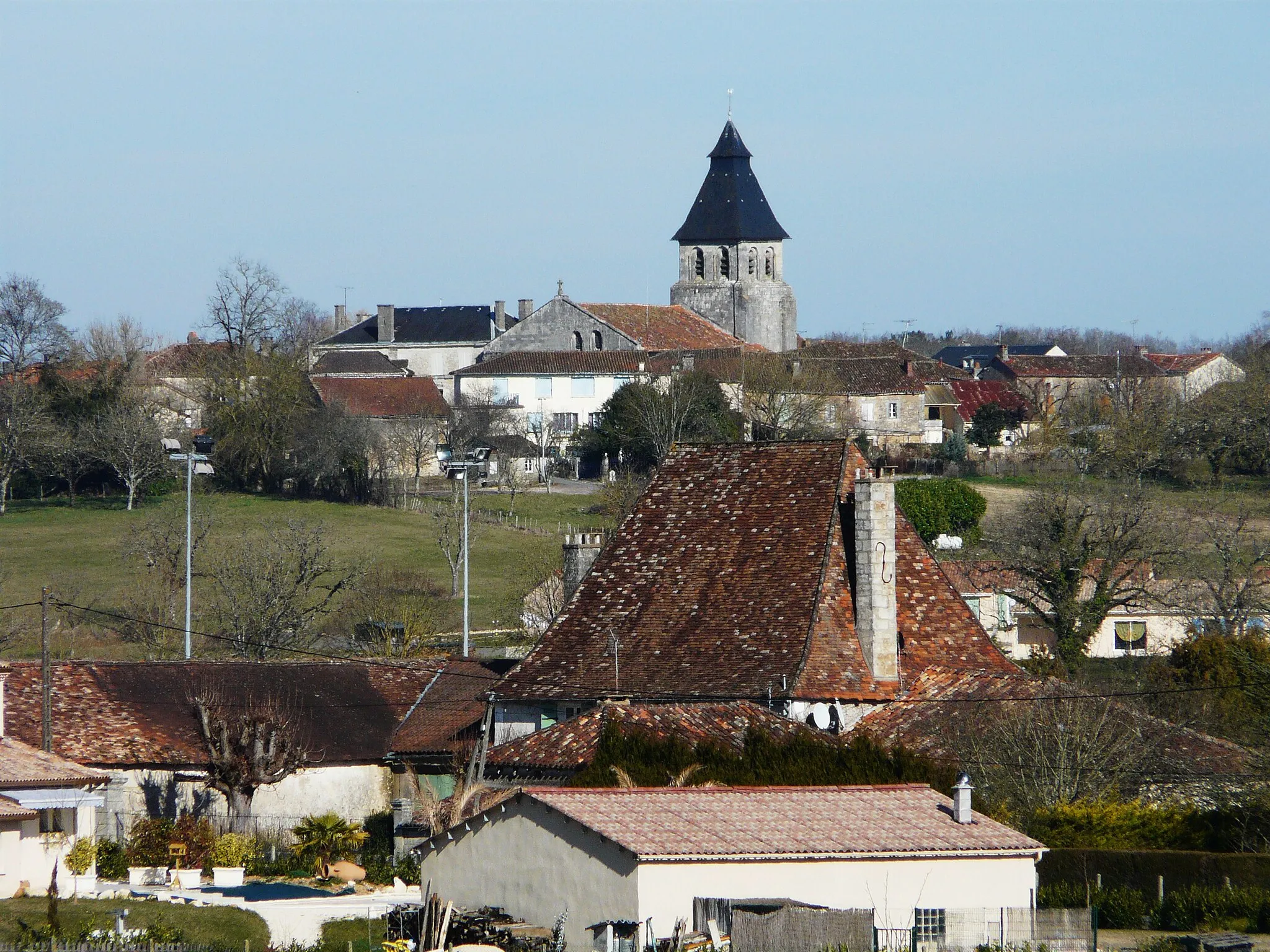 Photo showing: Le bourg de Sorges, Dordogne, France