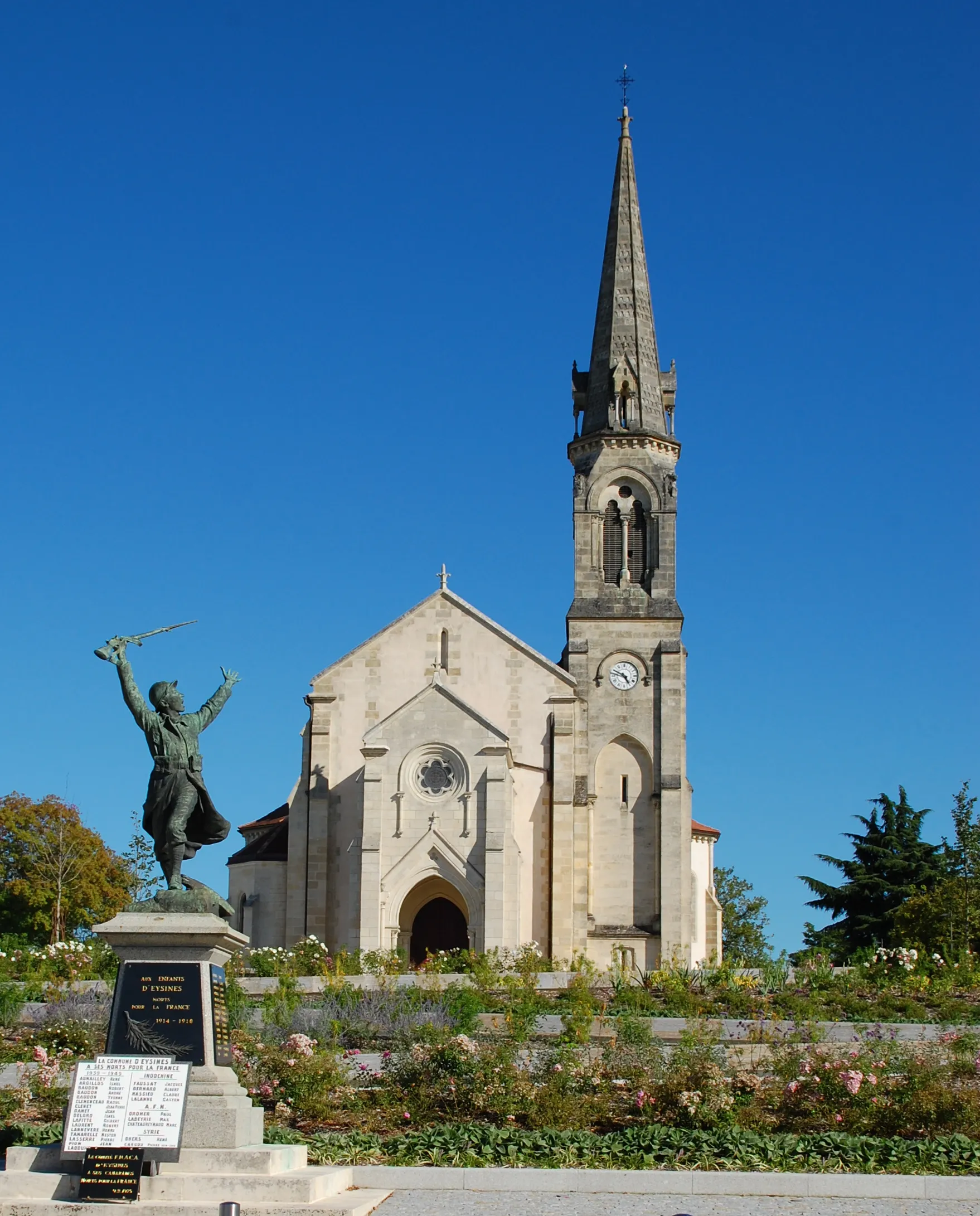 Photo showing: Eysines church.