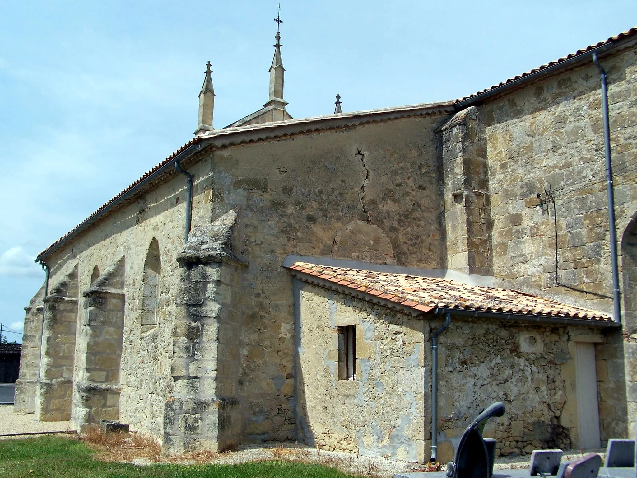 Photo showing: Church Saint-Pierre of Cazaugitat (Gironde, France)