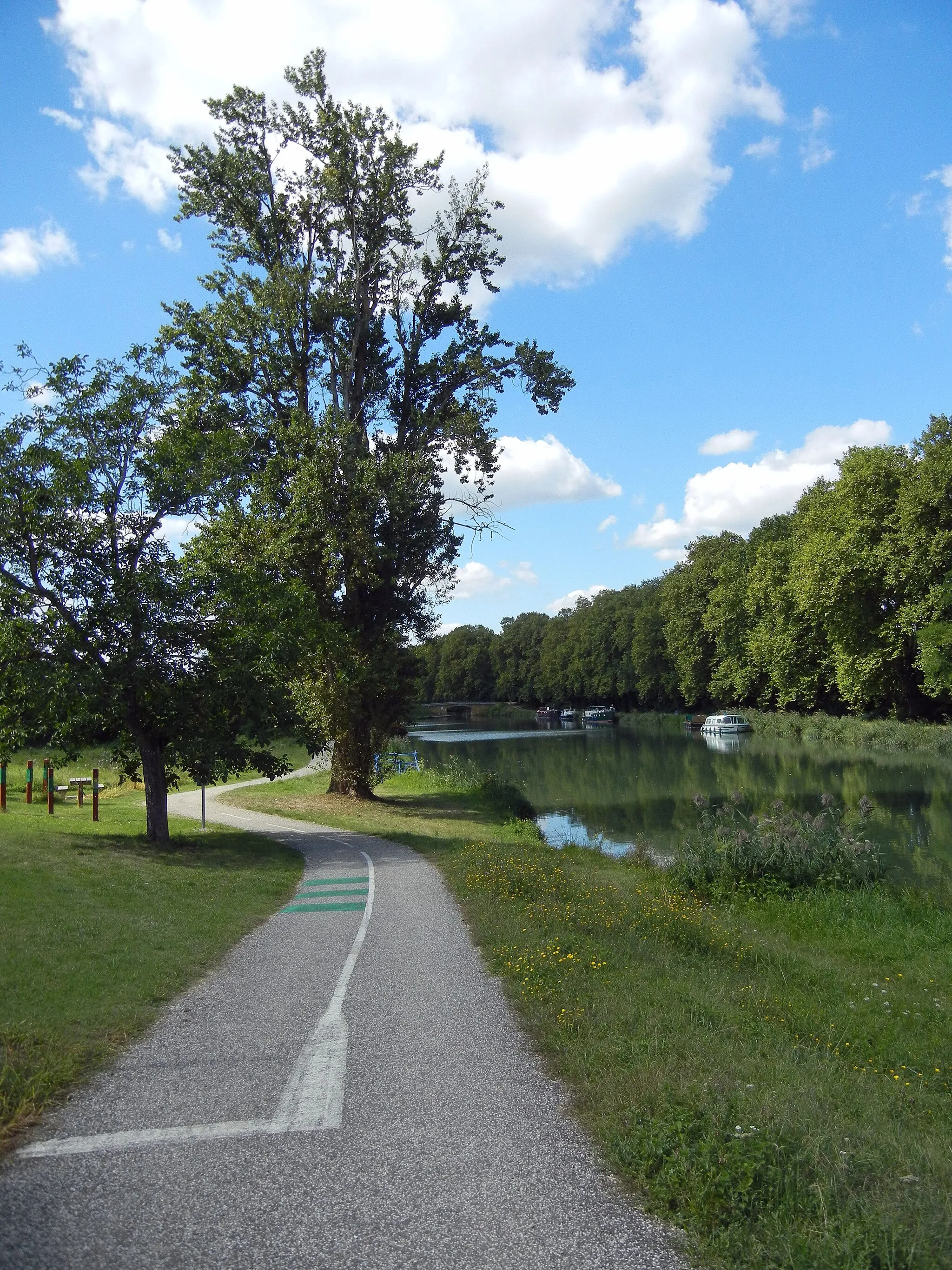 Photo showing: Fontet, Gironde, piste cyclable du canal latéral à la Garonne