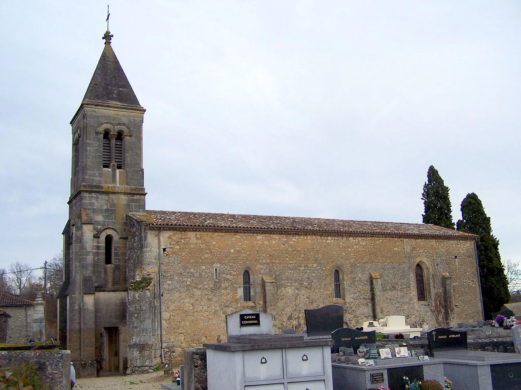 Photo showing: Church of Noaillac (Gironde, France)