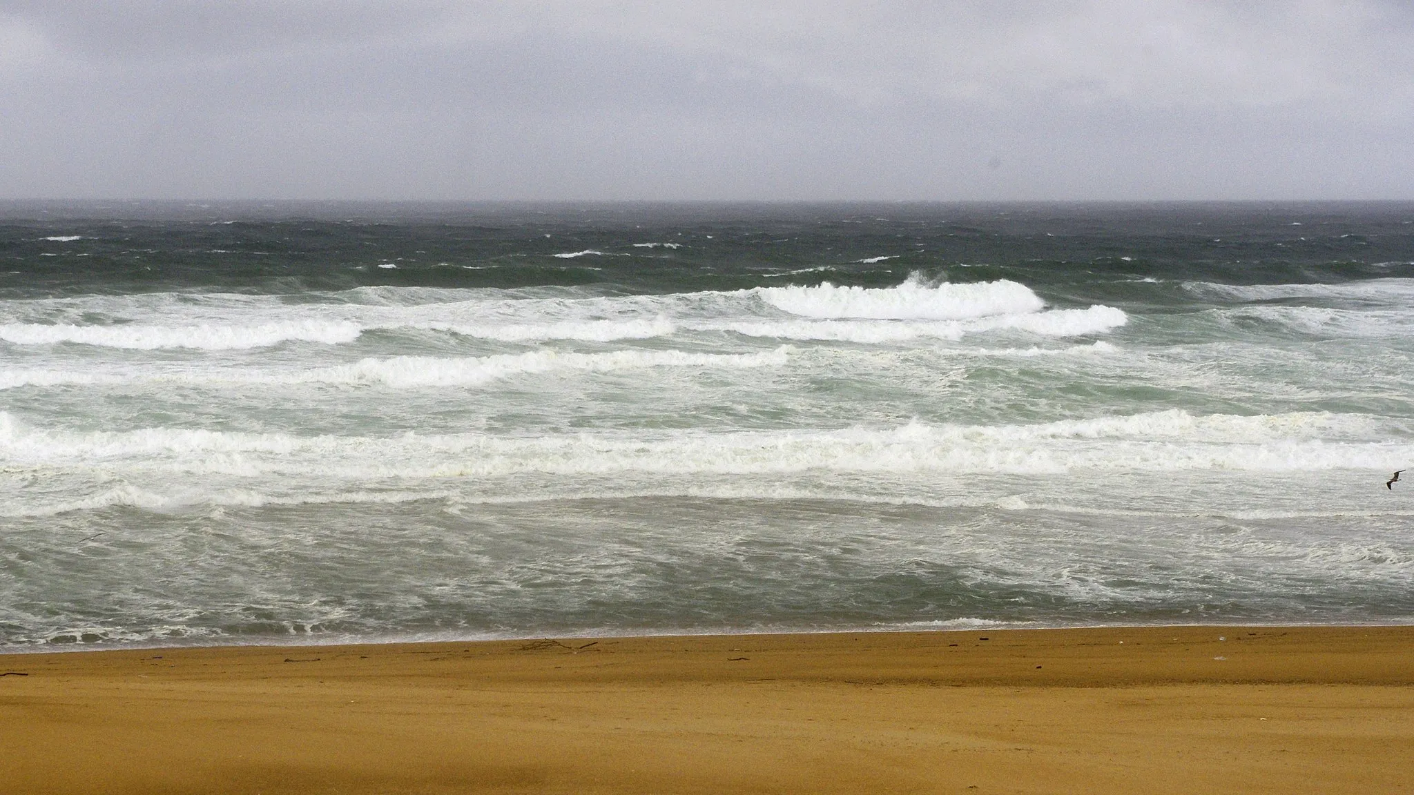 Photo showing: Labenne-Océan, la plage sous la pluie.