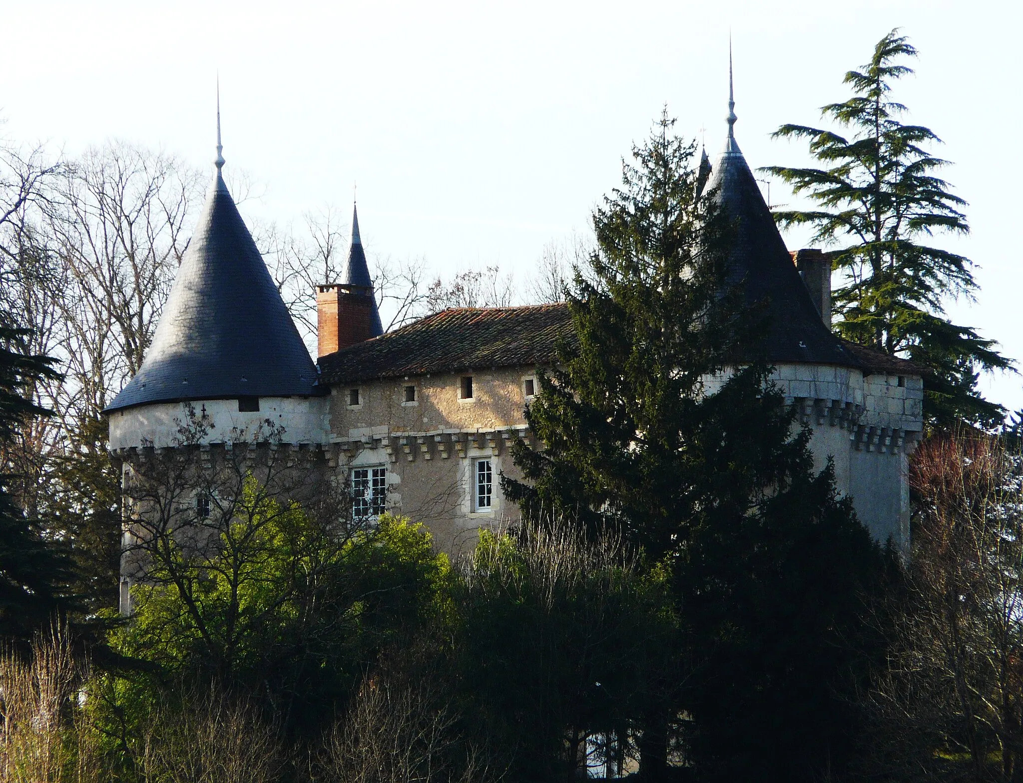 Photo showing: Le château de Trigonant en hiver, Antonne-et-Trigonant, Dordogne, France