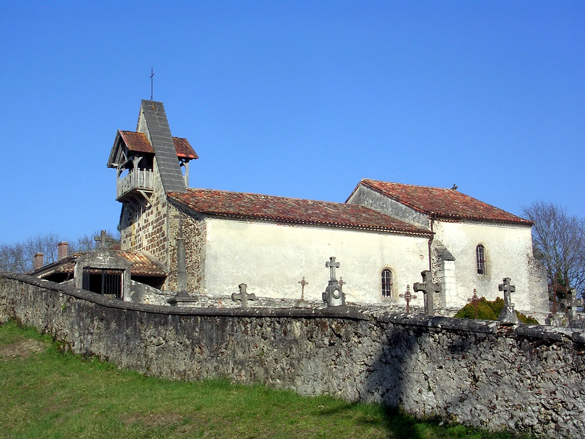Photo showing: Église Saint-André d'Argelouse, dans le département français des Landes
