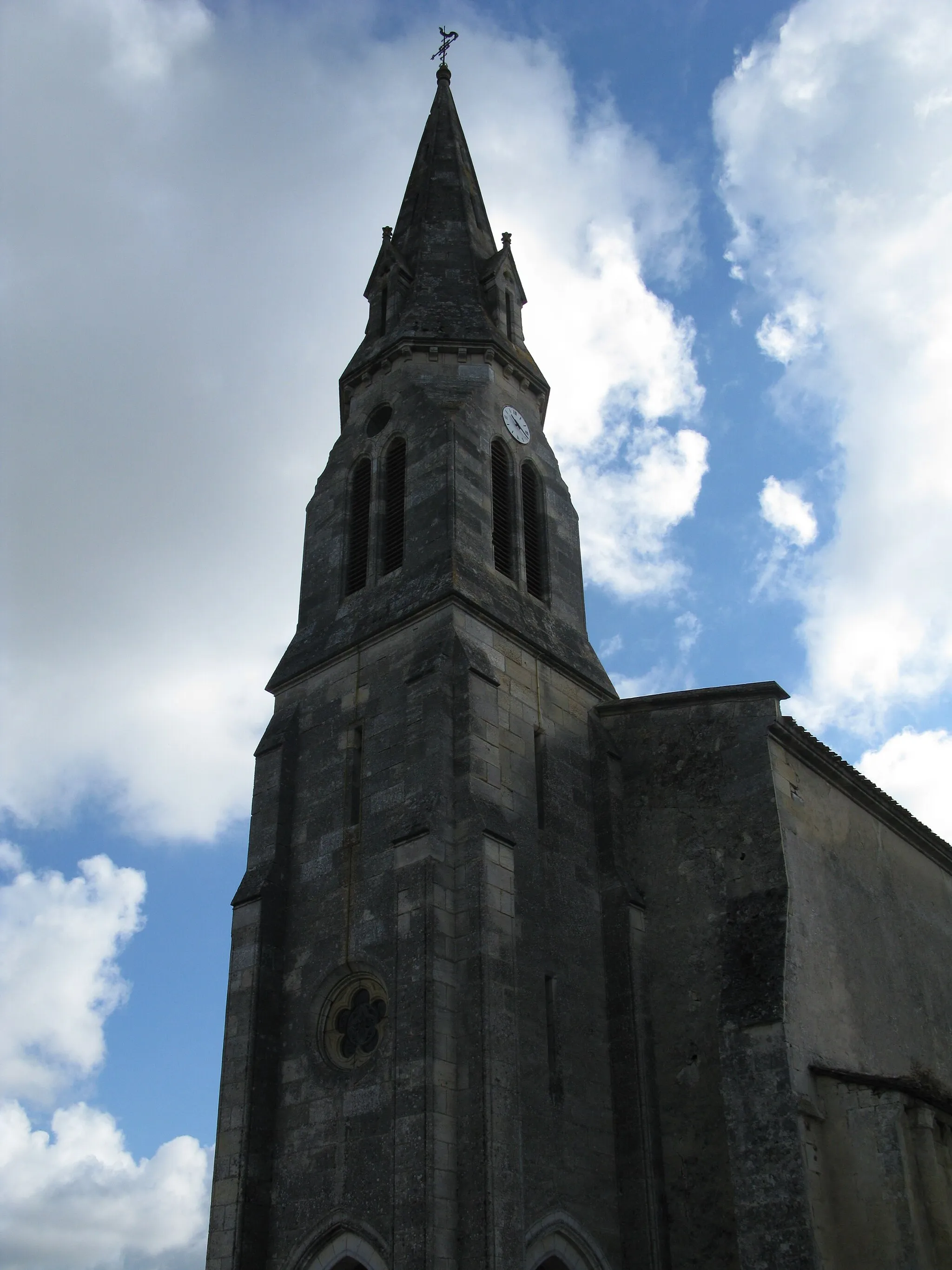 Photo showing: Clocher de l'église Saint-Martin à Arsac (33).