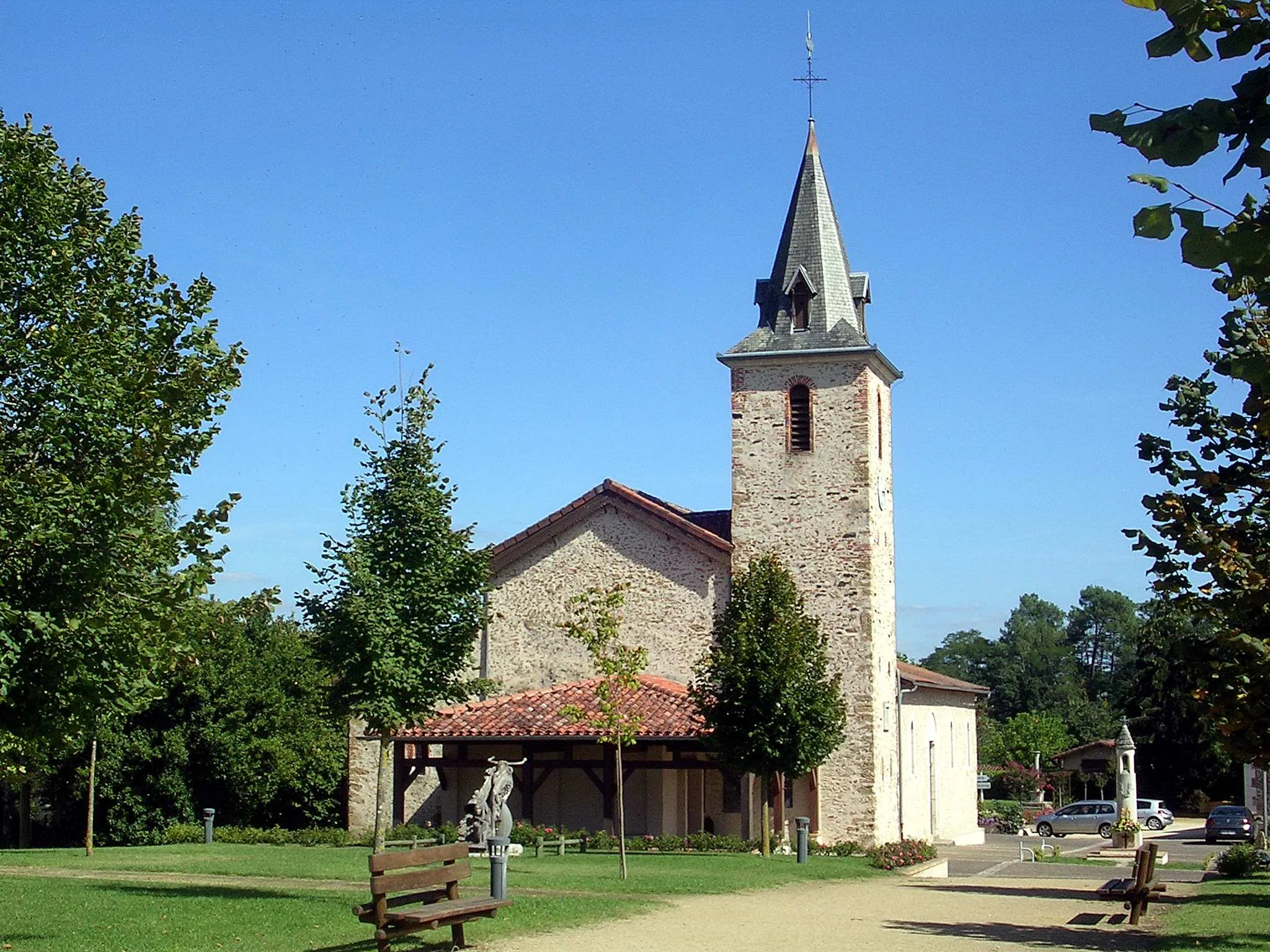 Photo showing: Eglise de Laglorieuse, dans le département français des Landes
