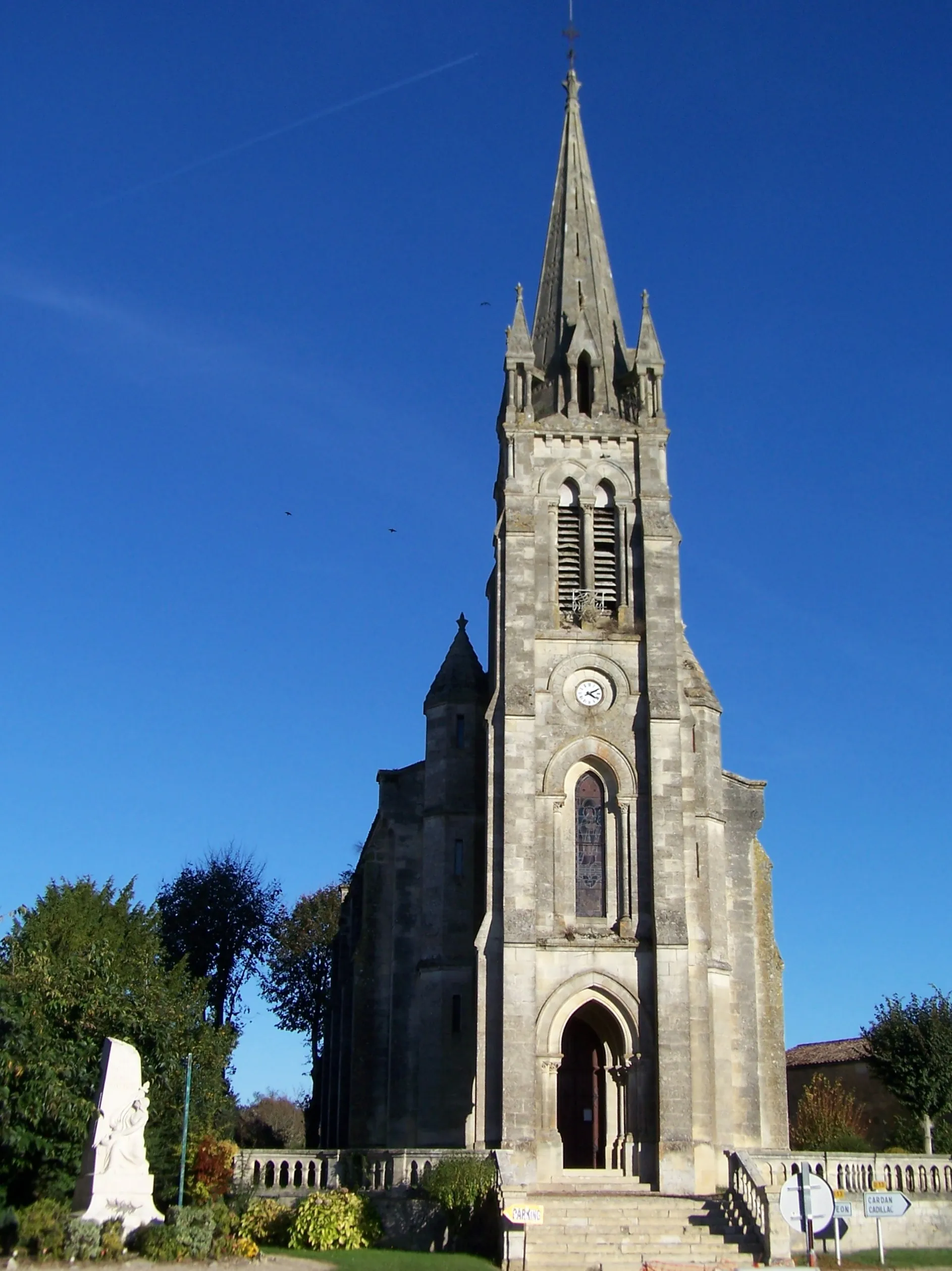 Photo showing: Saint Saturnin church of Capian (Gironde, France)