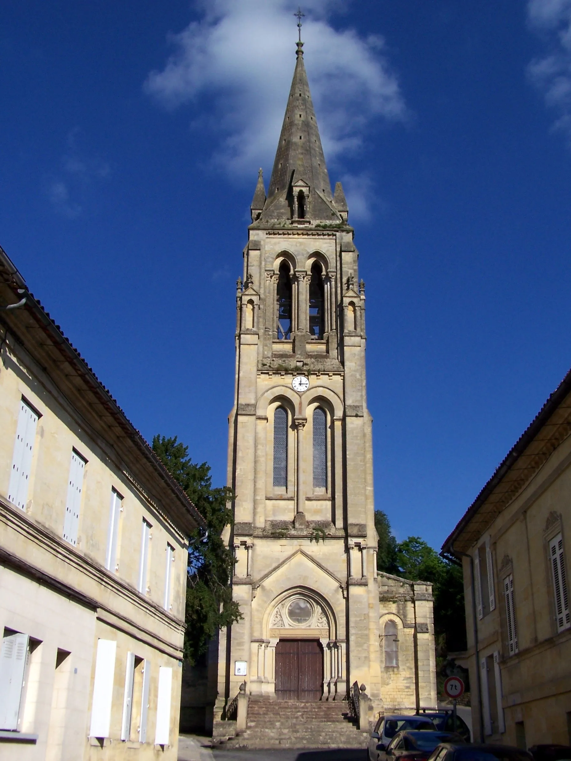 Photo showing: Saint-Léonce church of Langoiran (Gironde, France)