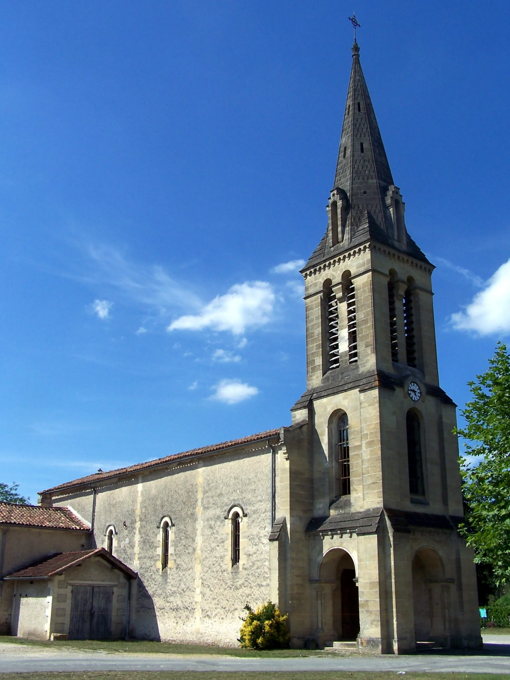 Photo showing: Church of Louchats (Gironde, France)