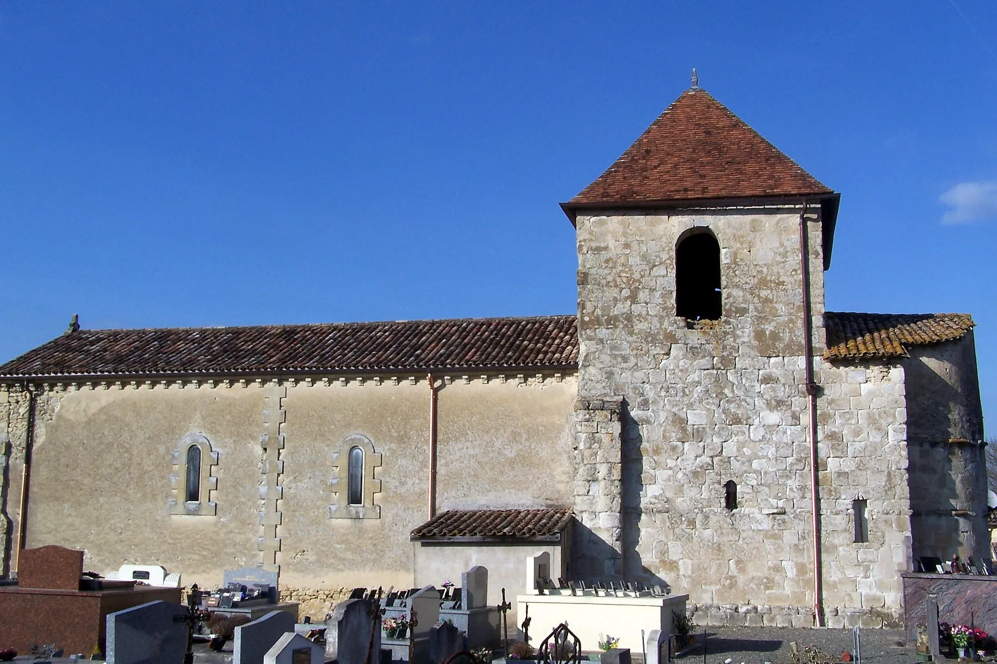 Photo showing: Church of Saint-Romain-de-Vignagne in Sauveterre-de-Guyenne (Gironde, France)