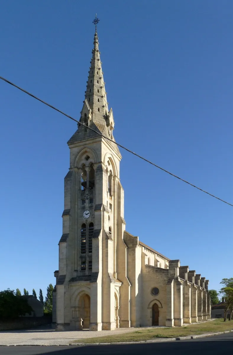 Photo showing: église de Queyrac, Gironde, France