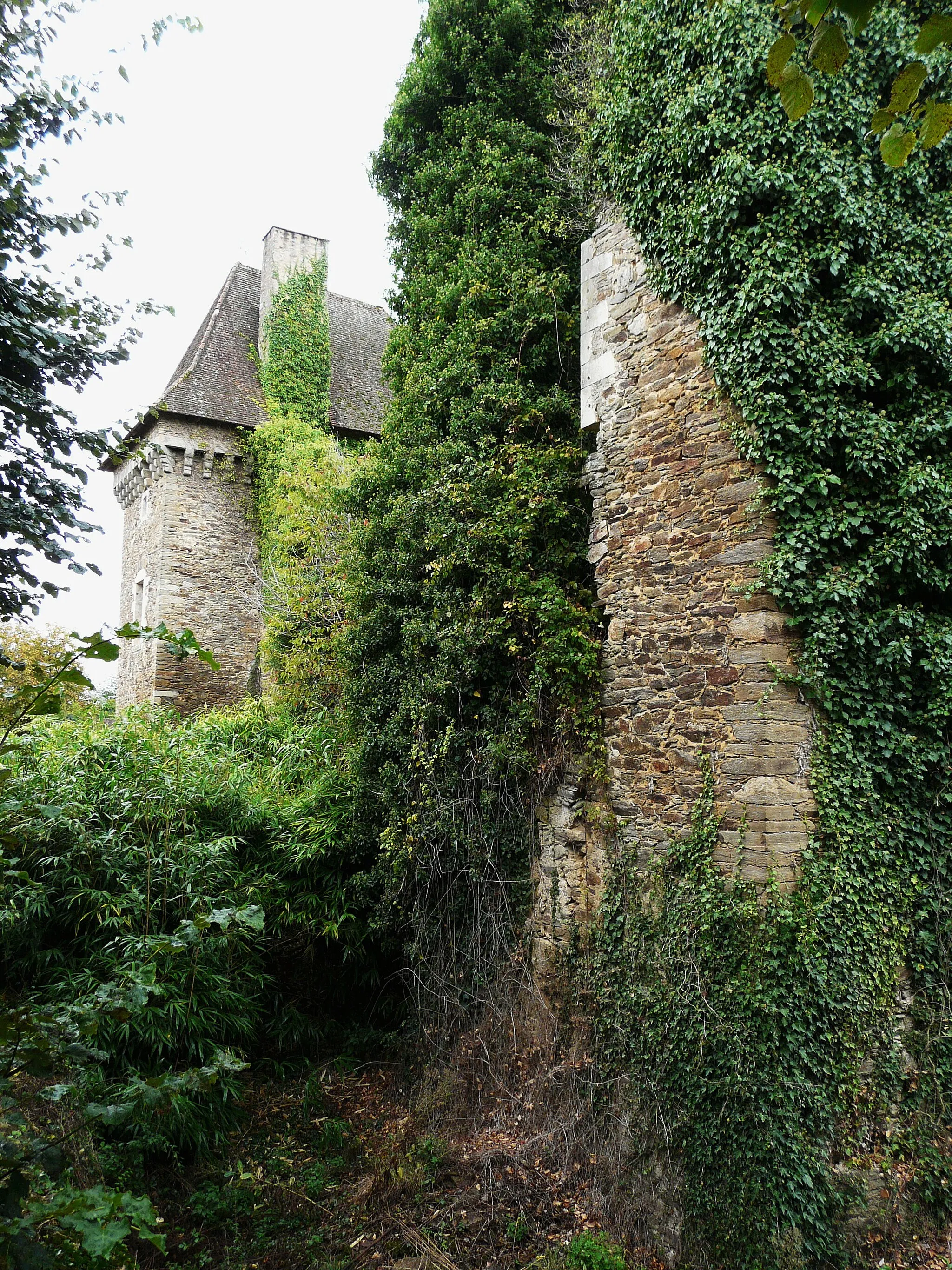 Photo showing: Le côté sud-est du château de Frugie, Saint-Pierre-de-Frugie, Dordogne, France