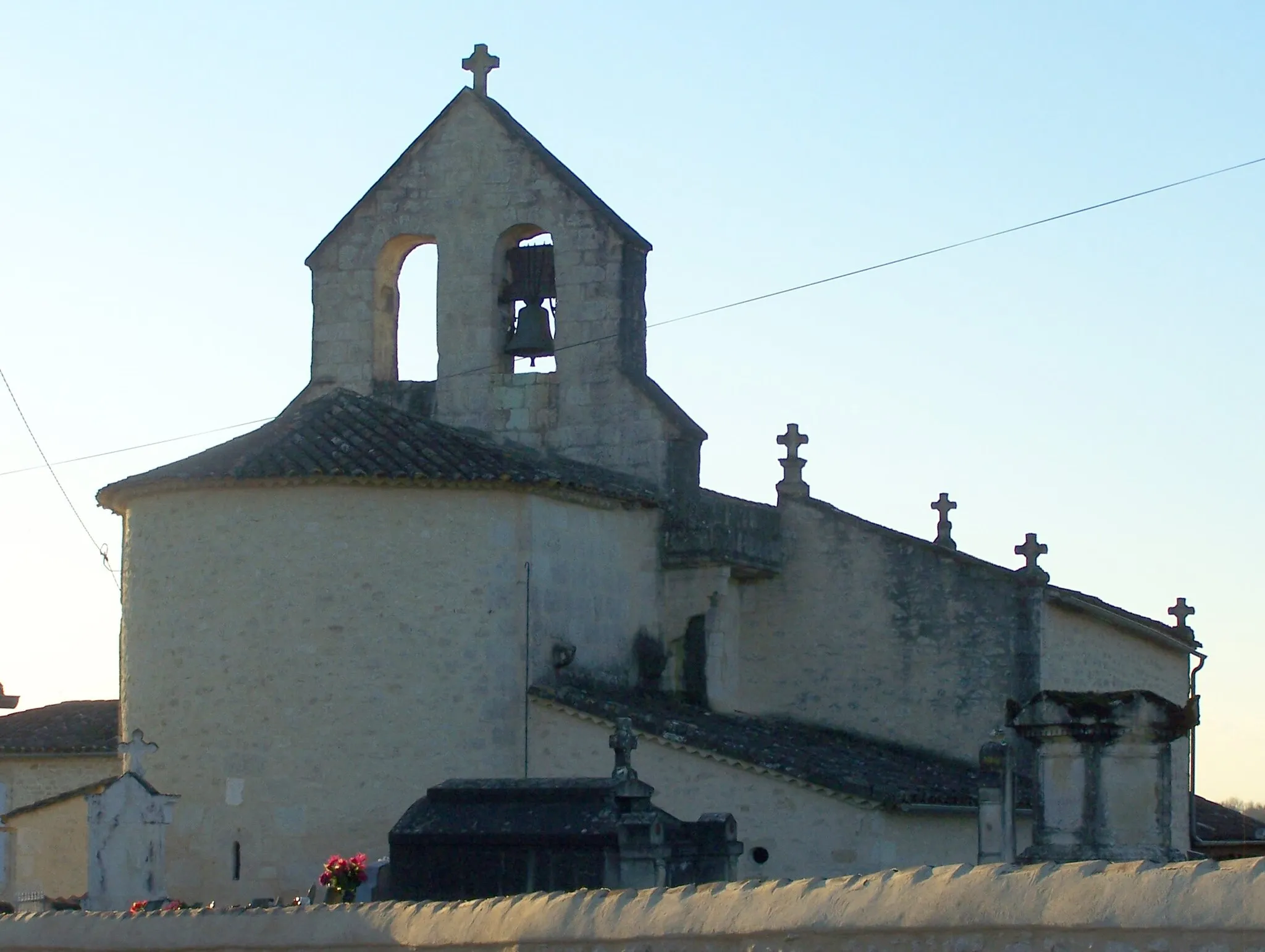 Photo showing: Church of Saint-Sulpice-de-Guilleragues (Gironde, France)