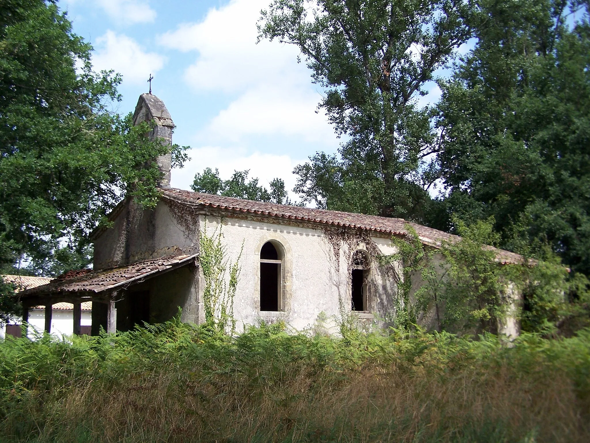 Photo showing: Church Saint-Martin de Musset of Lerm-et-Musset (Gironde, France)