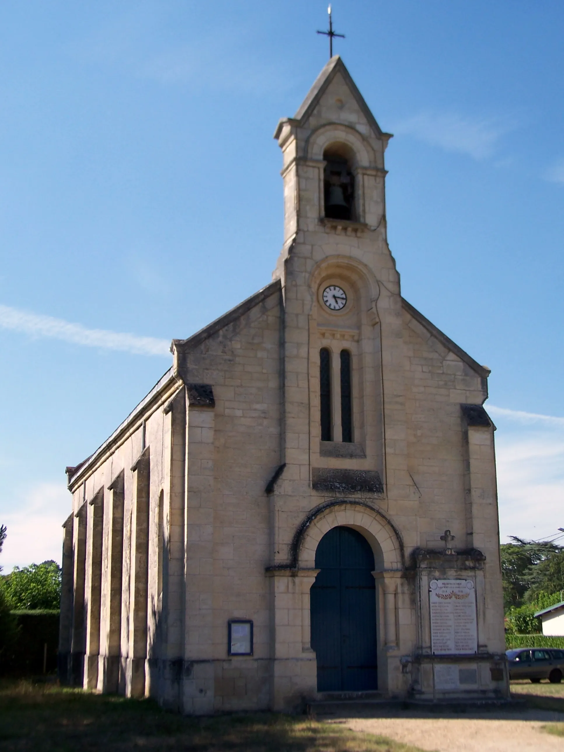 Photo showing: Saint John church of Villagrains in Cabanac-et-Villagrains (Gironde, France)