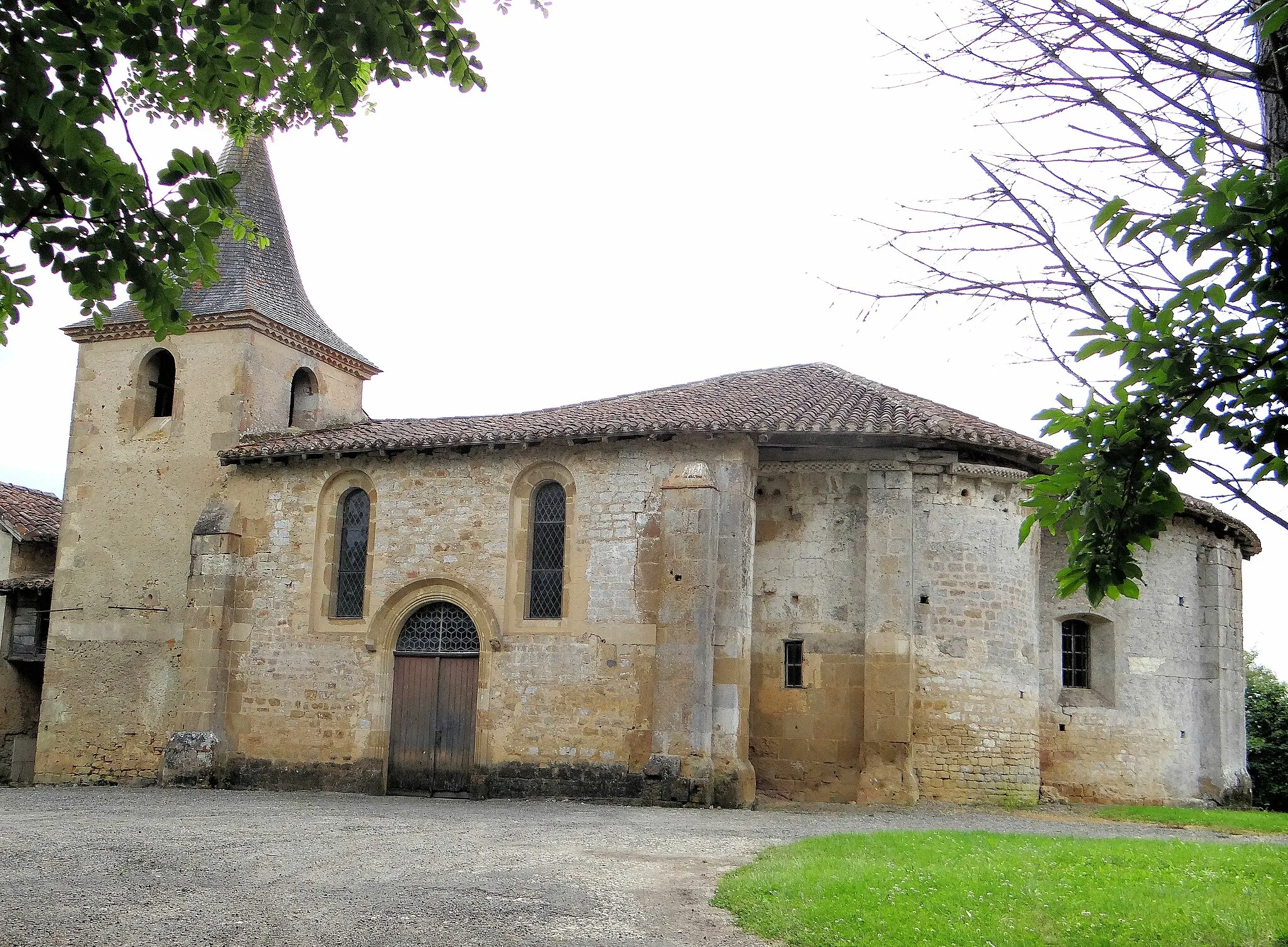 Photo showing: Lasserade - Église de Croute