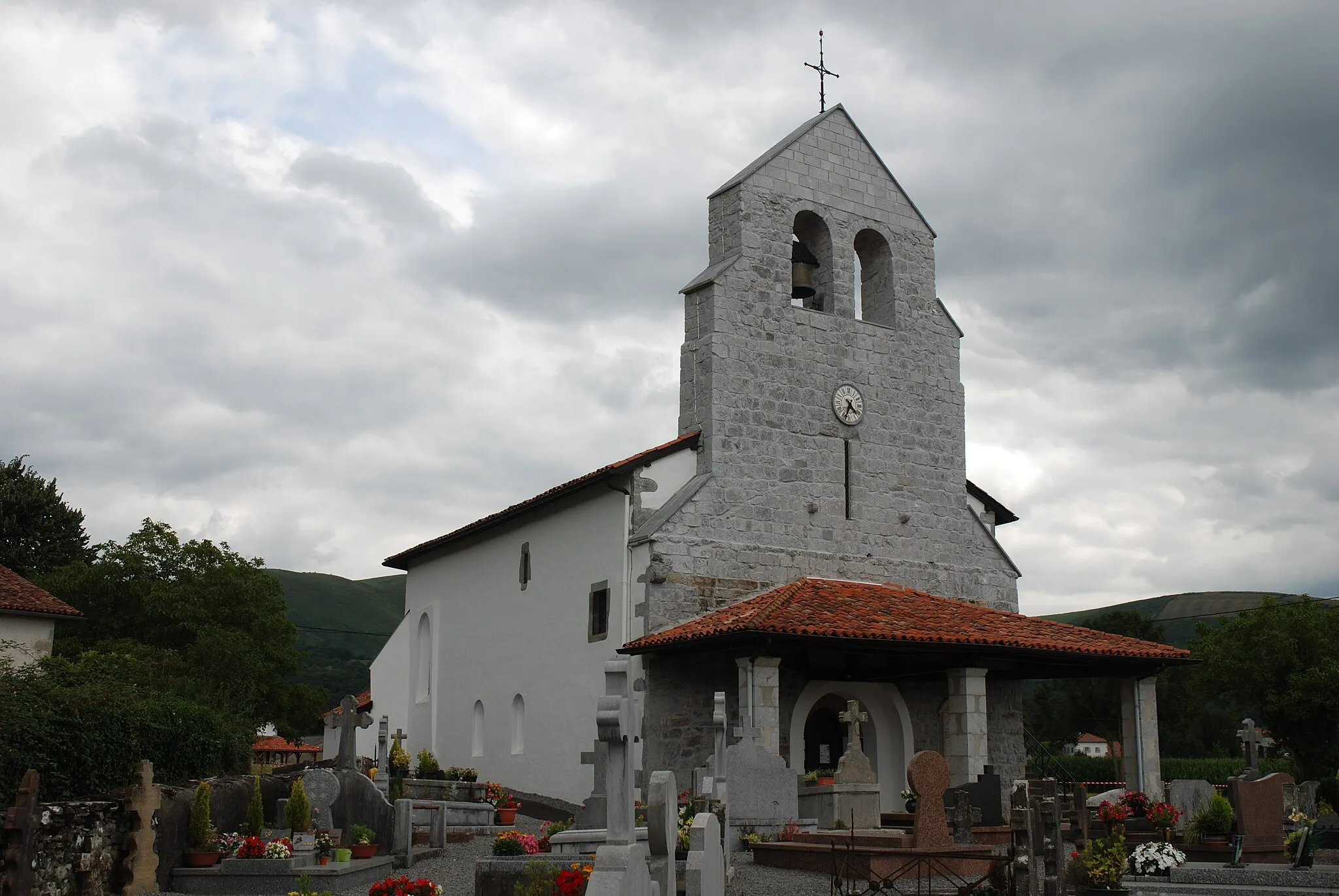 Photo showing: L'église de l'Assomption d'Ainhice-Mongelos