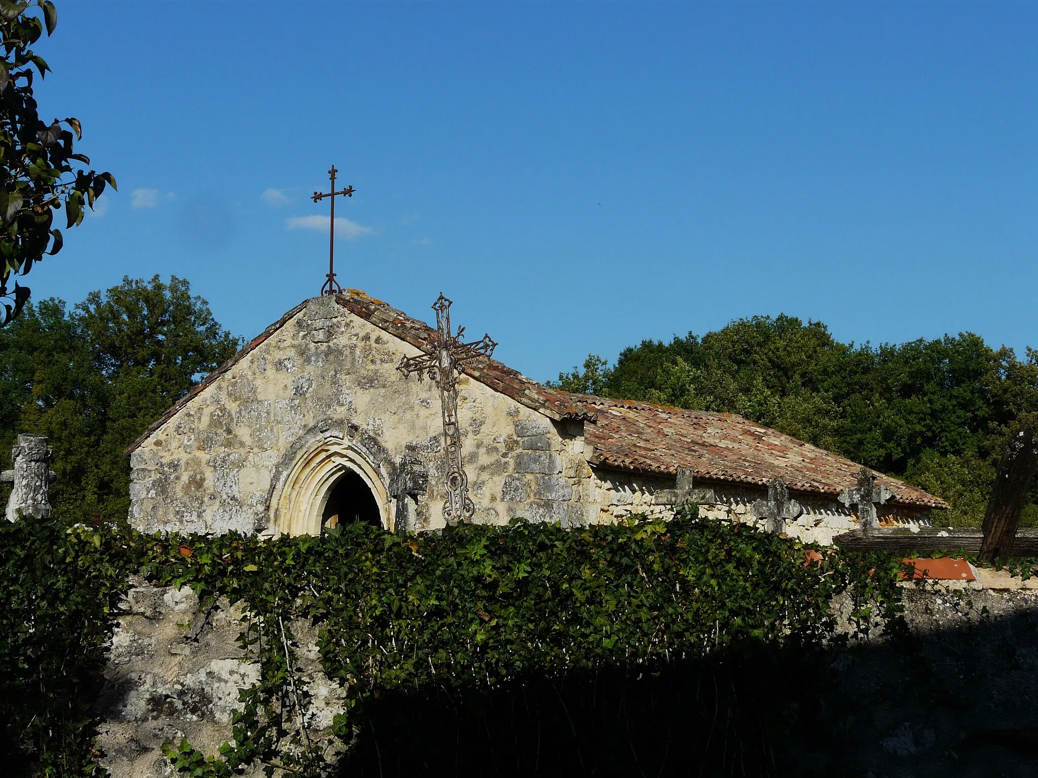 Photo showing: La chapelle Saint-Nicolas de Saint-Félix-de-Villadeix, Dordogne, France.