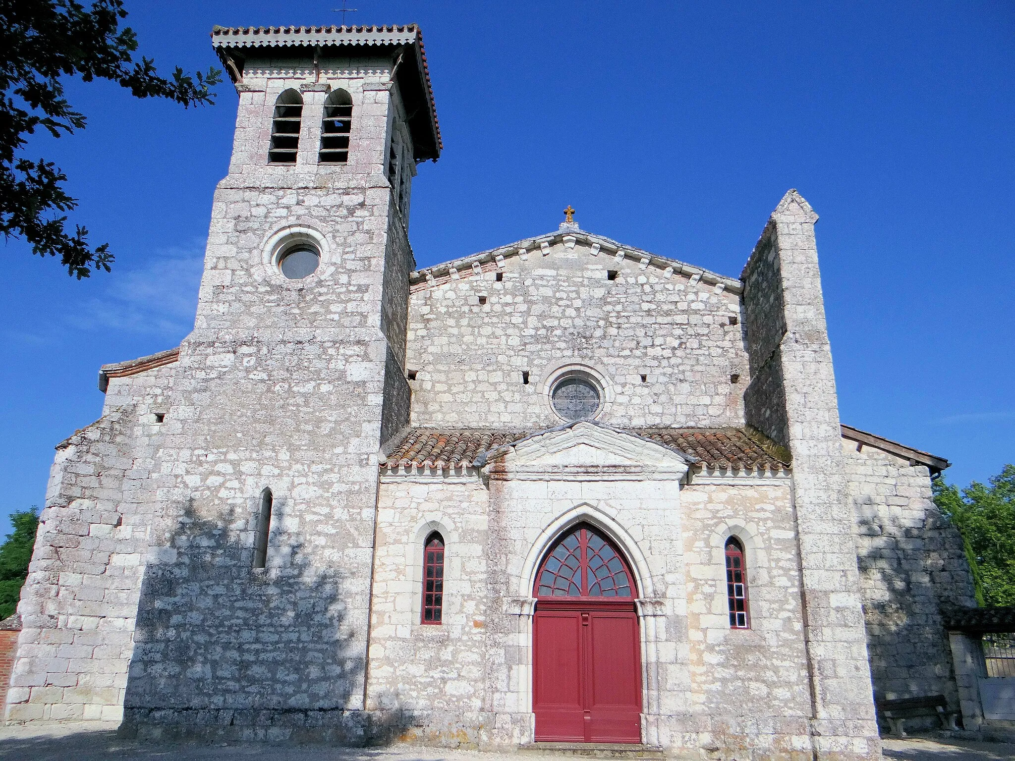 Photo showing: Saint-Paul-d'Espis - Église Saint-Jean de Cornac - Façade occidentale