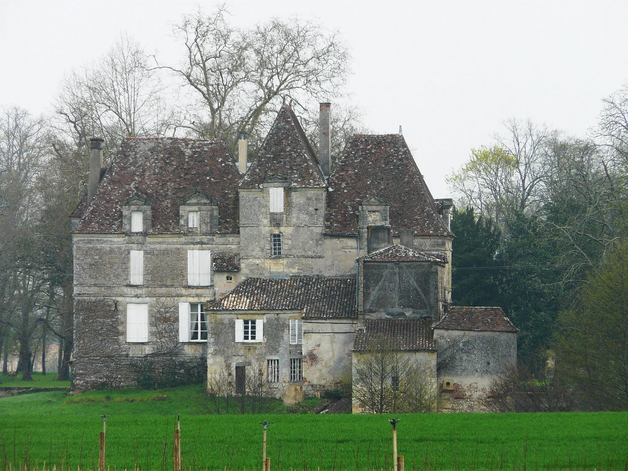 Photo showing: Le château de Saint-Martin vu depuis le nord-ouest, Lamonzie-Saint-Martin, Dordogne, France.