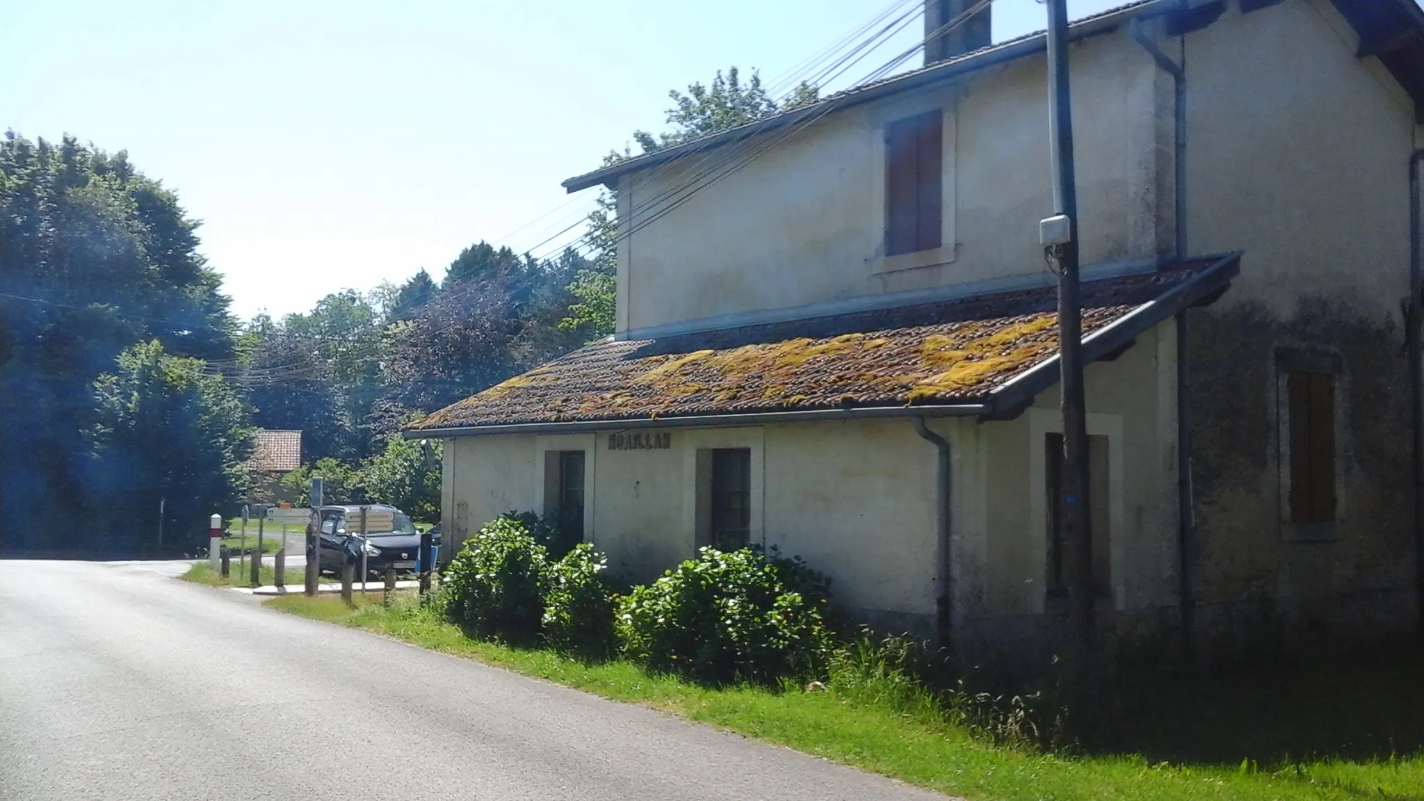 Photo showing: Riding along the cycle track from Roaillan to Le Nizan