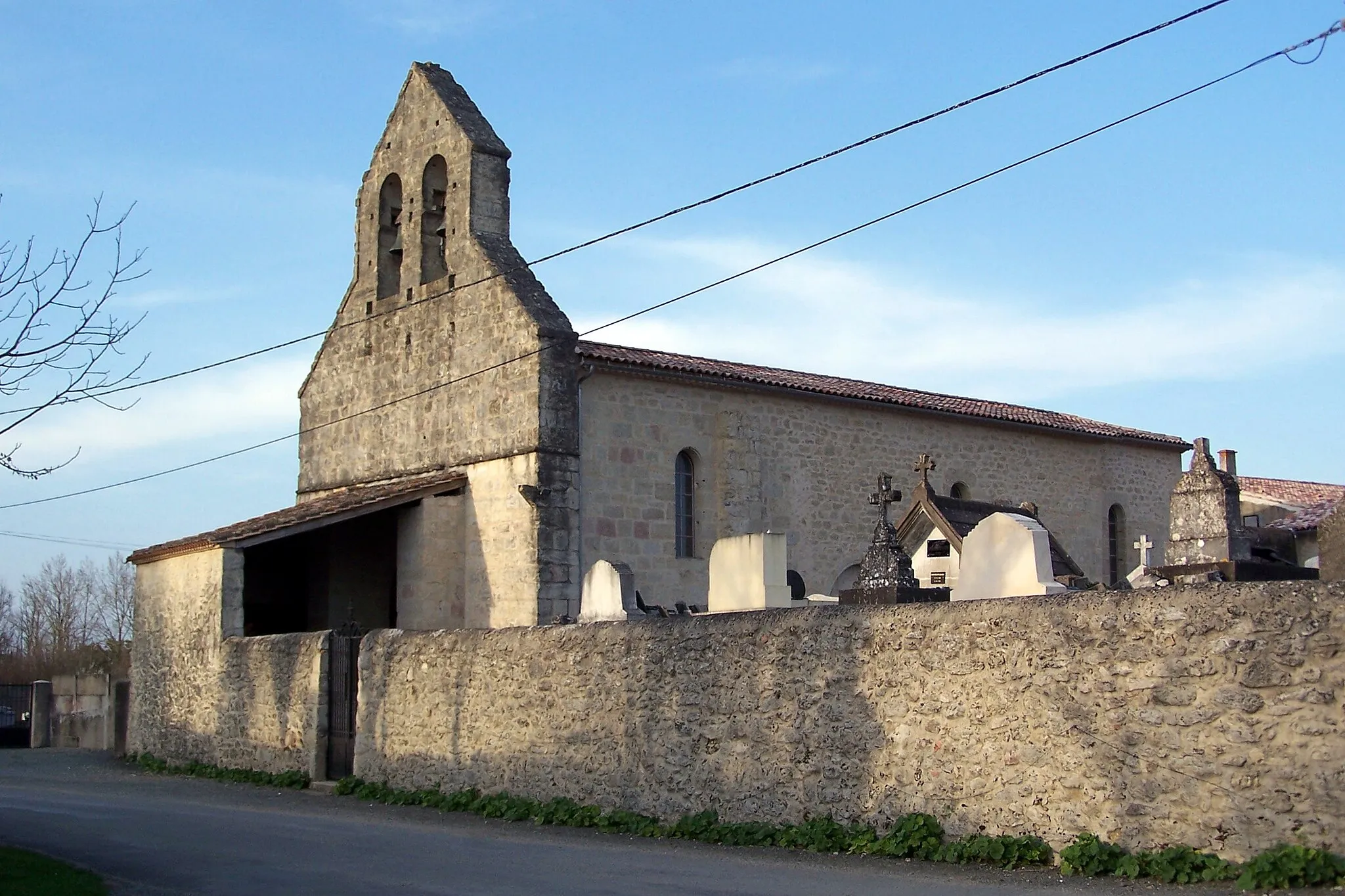 Photo showing: Church Saint-Martin of Cours-de-Monségur (Gironde, France)