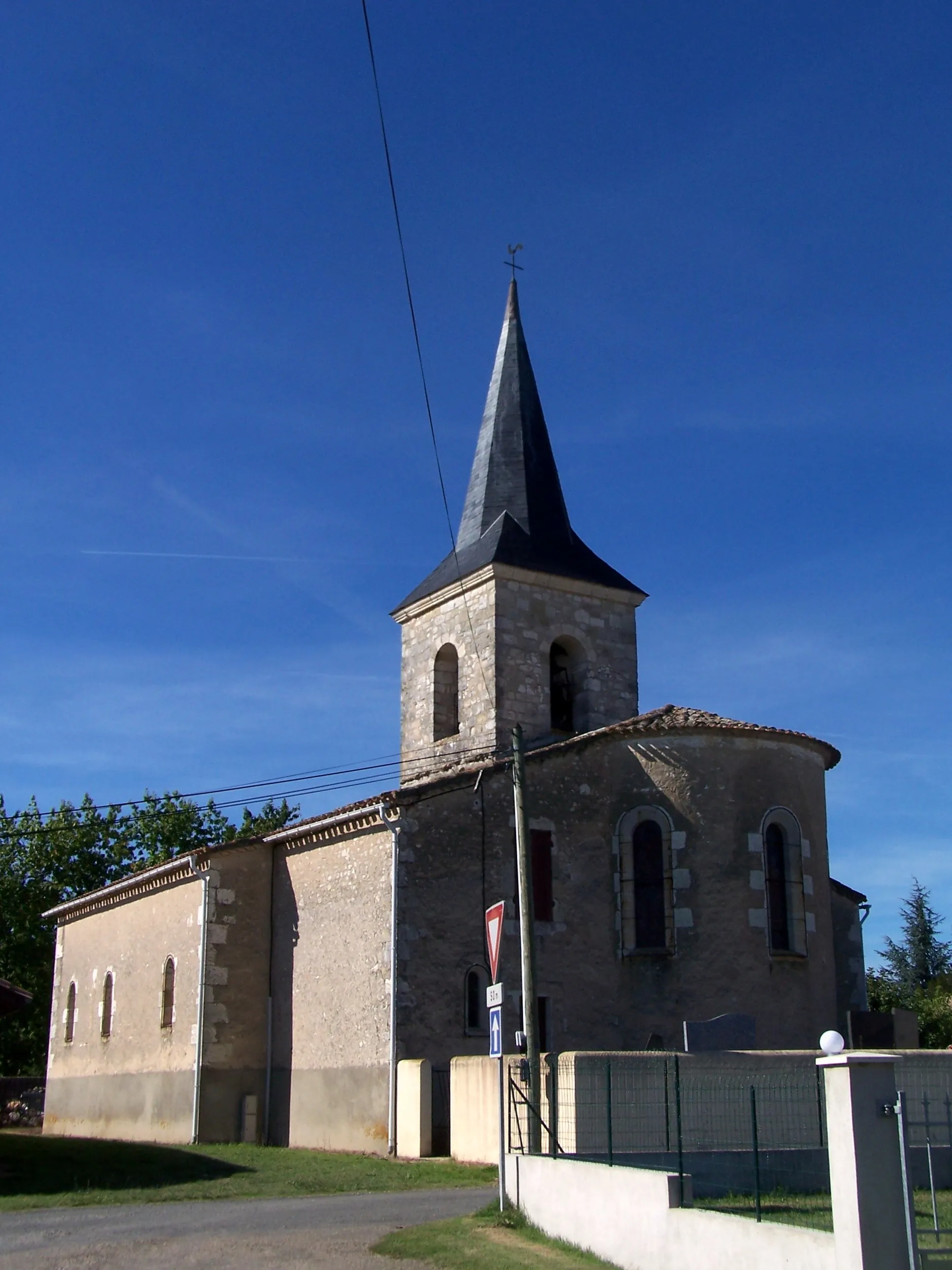 Photo showing: Saint Martin church of Auriac-sur-Dropt (Lot-et-Garonne, France)