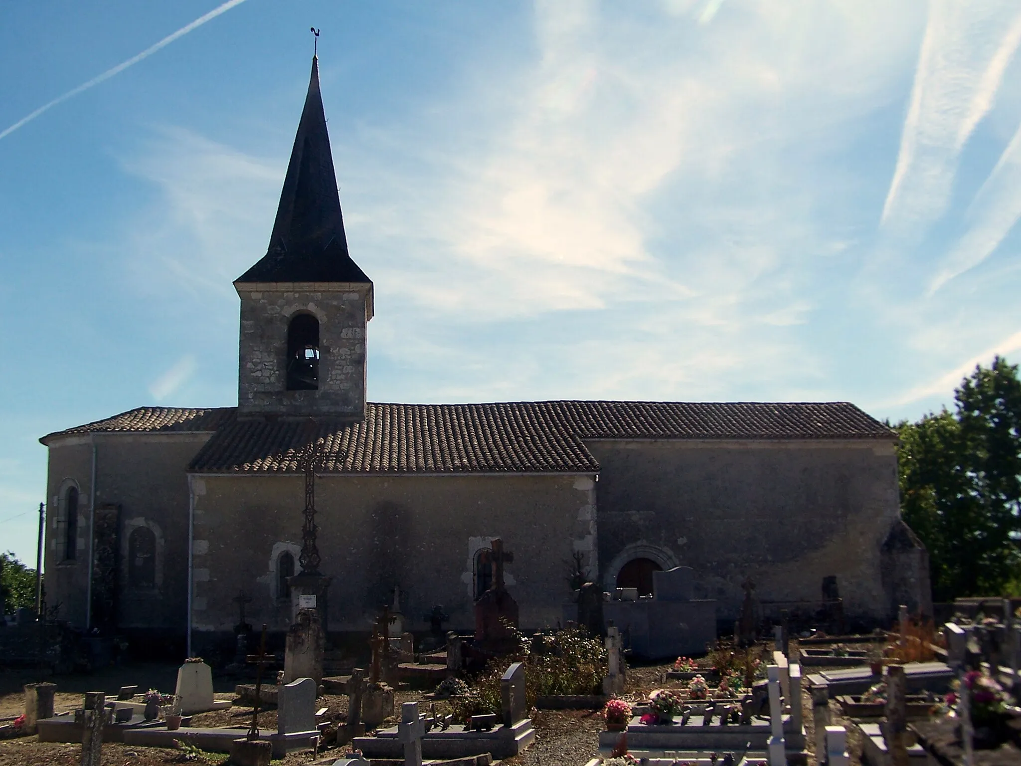Photo showing: Saint Martin church of Auriac-sur-Dropt (Lot-et-Garonne, France)