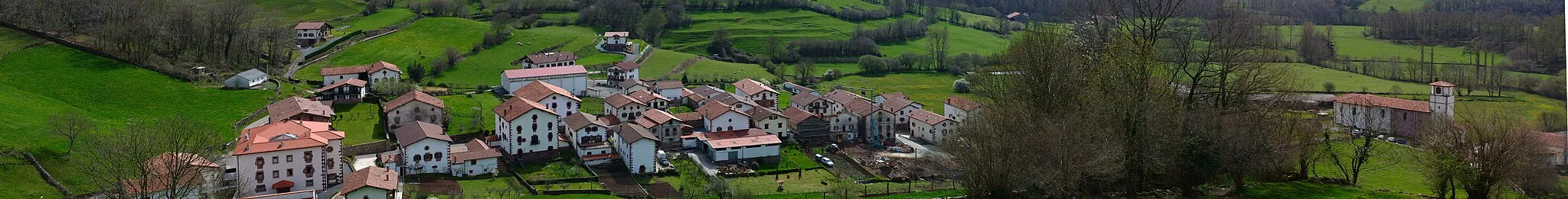 Photo showing: View of Amaiur village, in Baztan (Navarre)