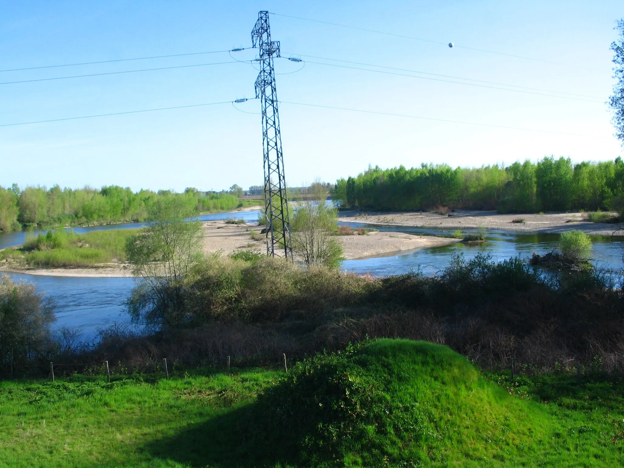 Photo showing: L'Allier depuis rive droite du pont de Chazeuil.