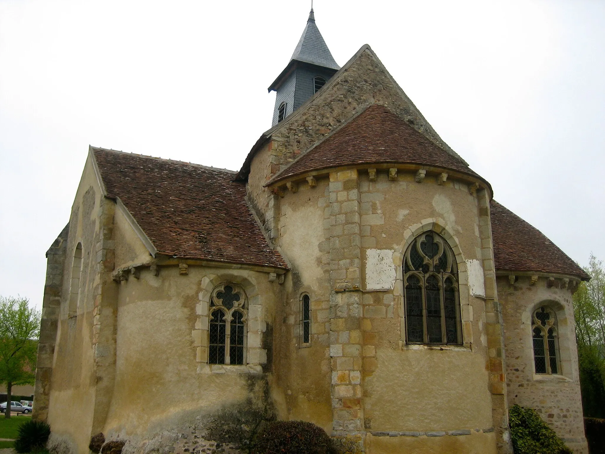 Photo showing: Chevet de l'église Saint-Georges à Saint-Jeanvrin