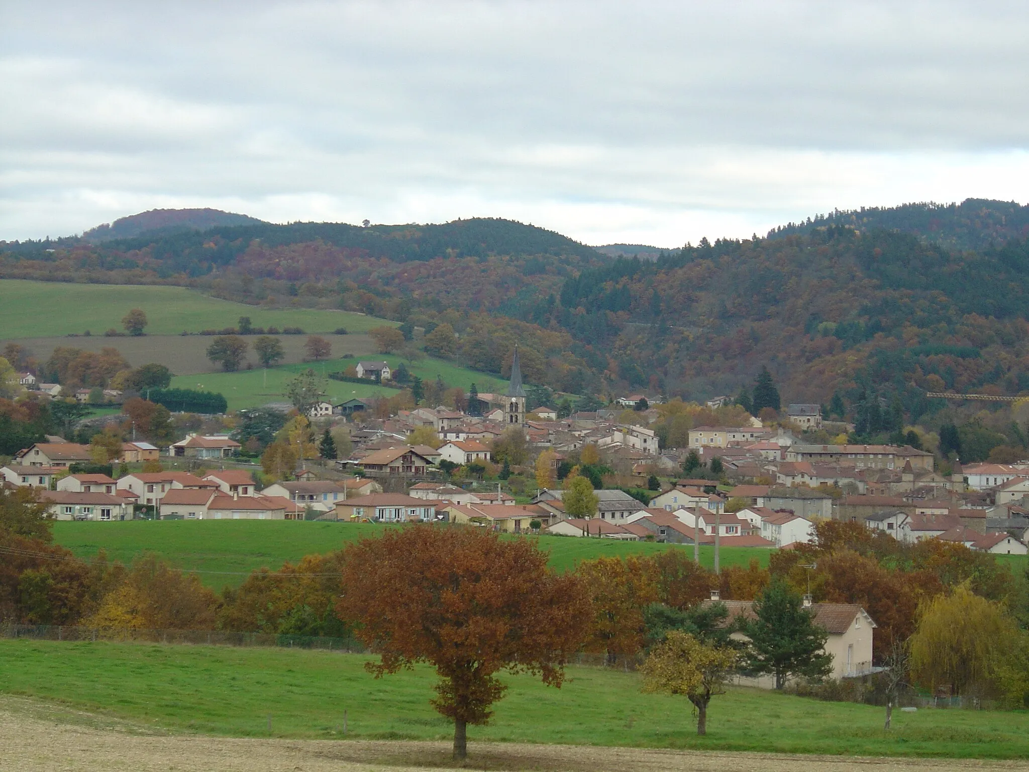 Photo showing: Vue générale de Sauxillanges (63-Puy de Dôme; Livradois)