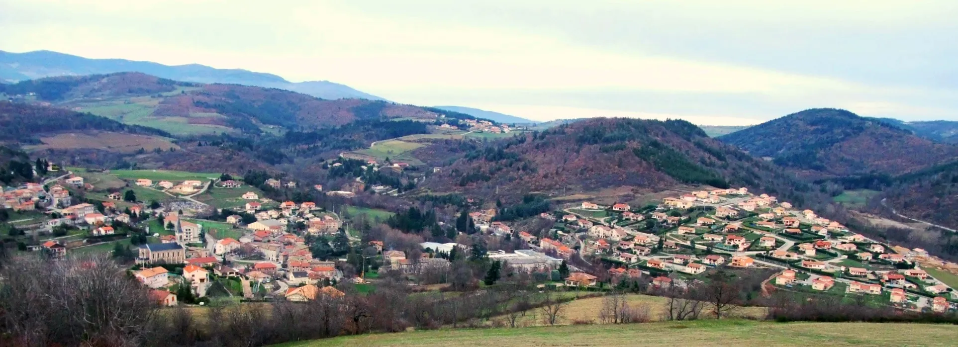 Photo showing: Saint-Marcel-lès-Annonay vu de loin