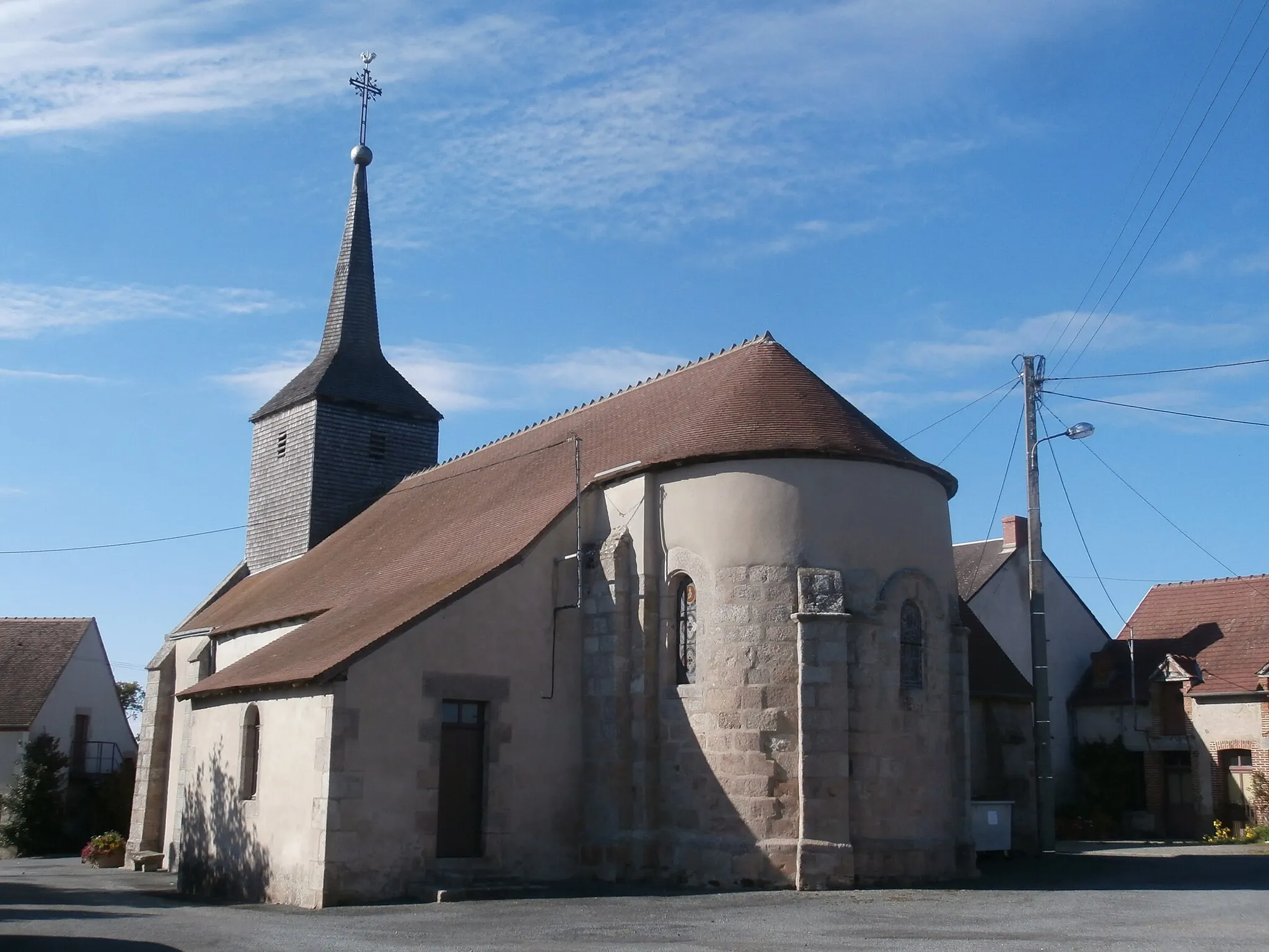 Photo showing: Église Saint-Désiré de Leyrat, du XIIe siècle.