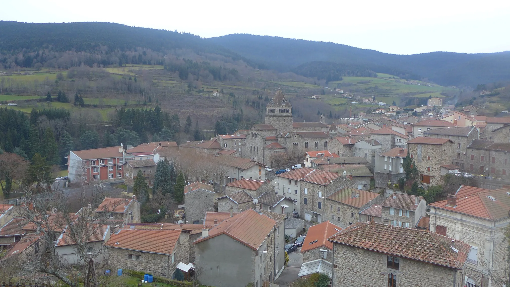 Photo showing: Vue du village de Saint-Sauveur-en-Rue