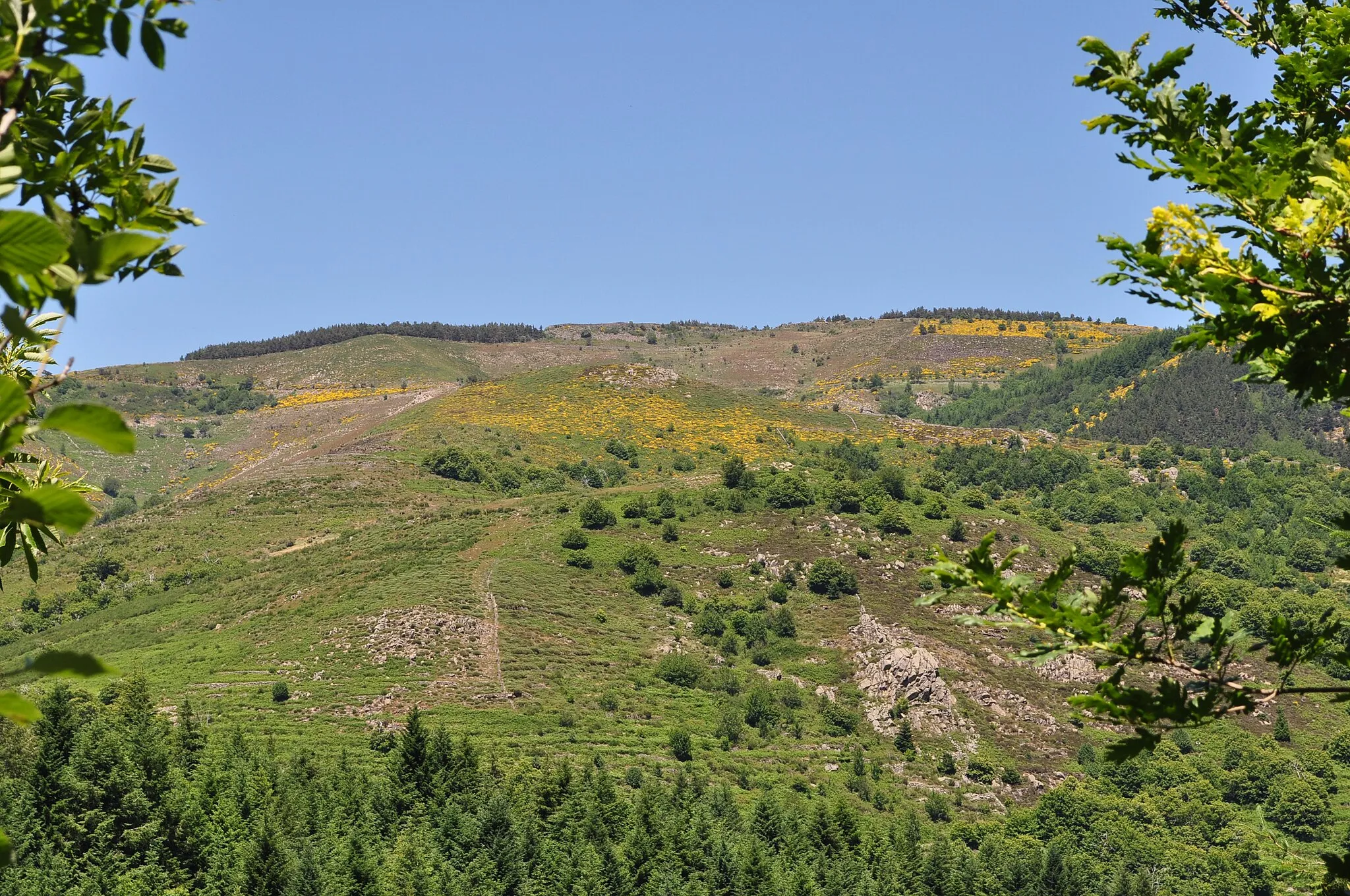 Photo showing: Le Col de la Faye vu d'Albon-d'Ardèche