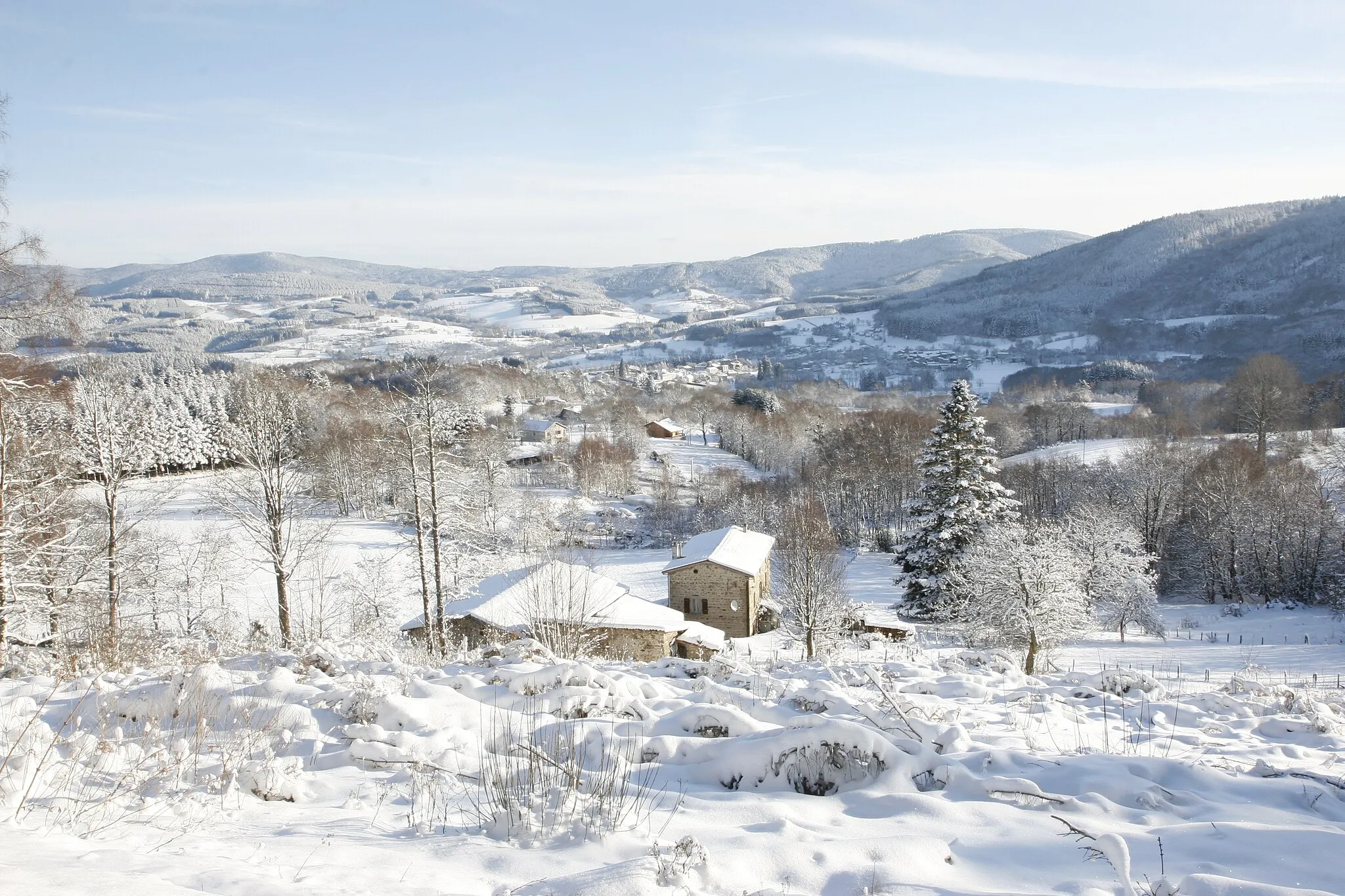 Photo showing: Viscomtat : France's village (Auvergne, 63) In winter (2005-06)