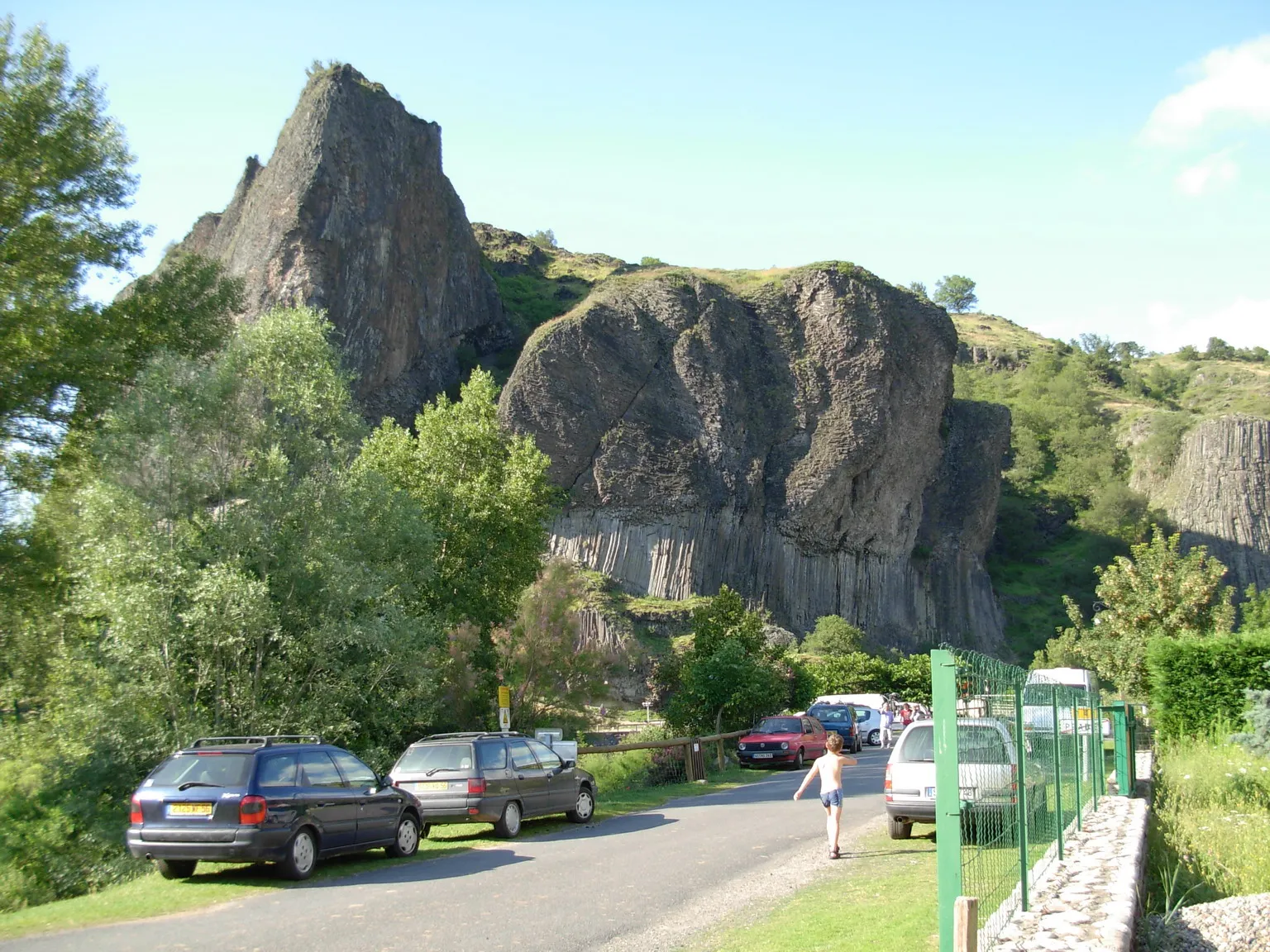 Photo showing: Basaltfelsen in Prades (Department Haute-Loire)